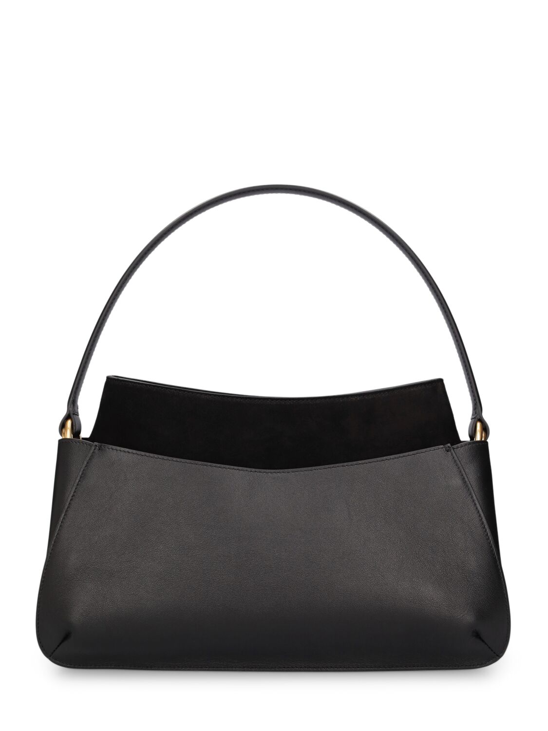 Shop Neous Erid Leather & Suede Shoulder Bag In Black
