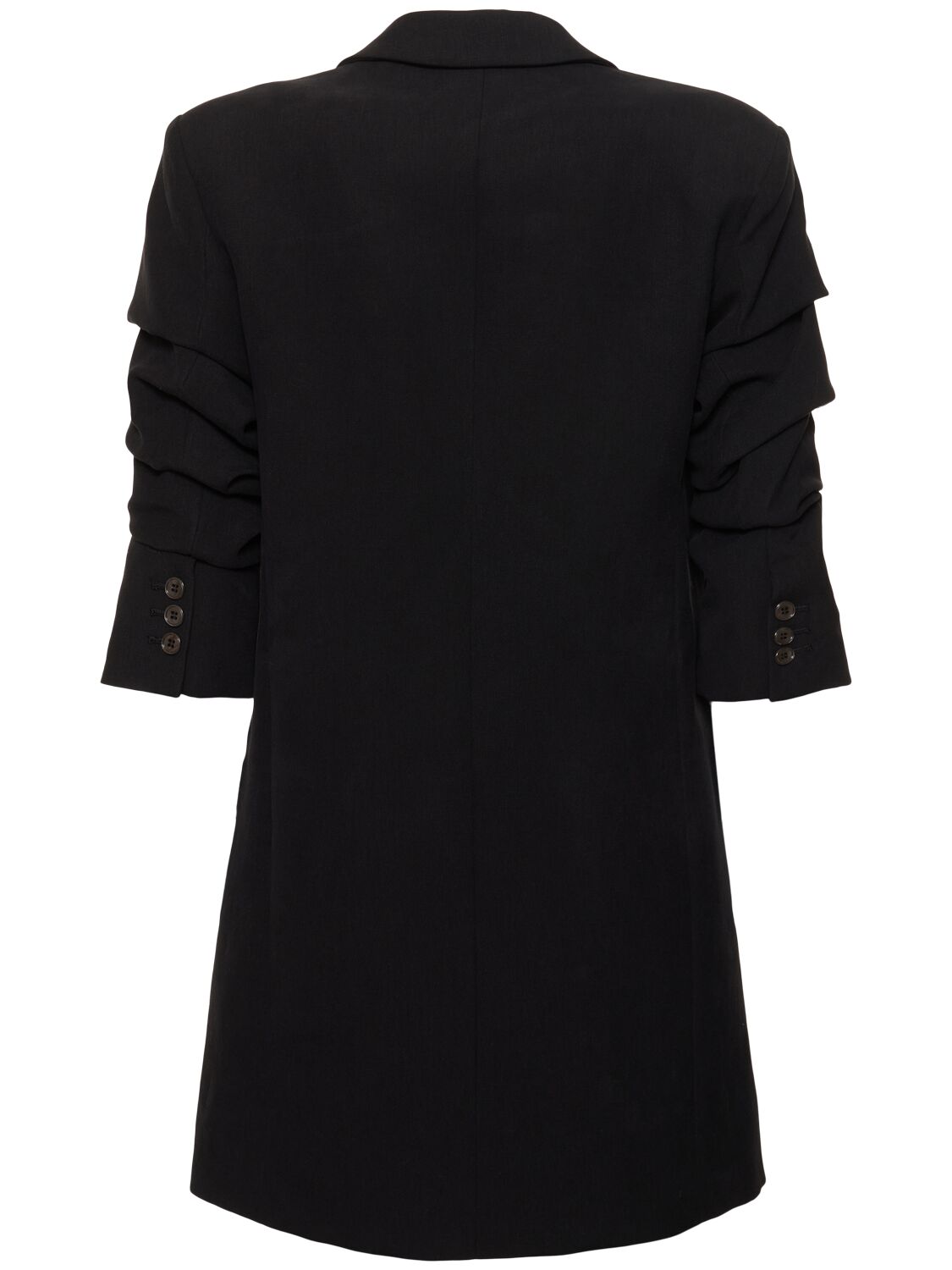 Shop Michael Kors Linen Single Breasted Blazer In Black