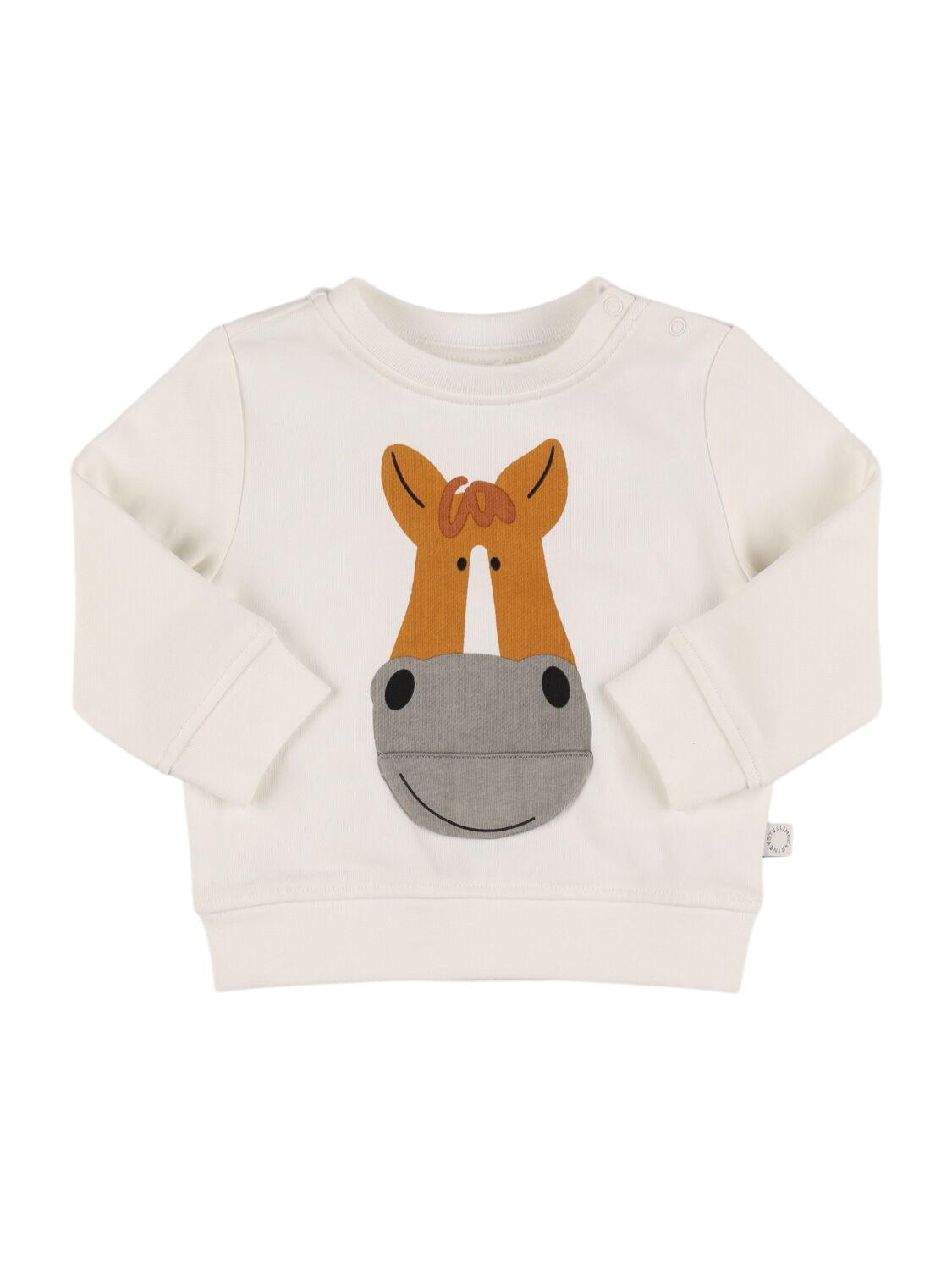 Stella Mccartney Cotton Sweatshirt In White