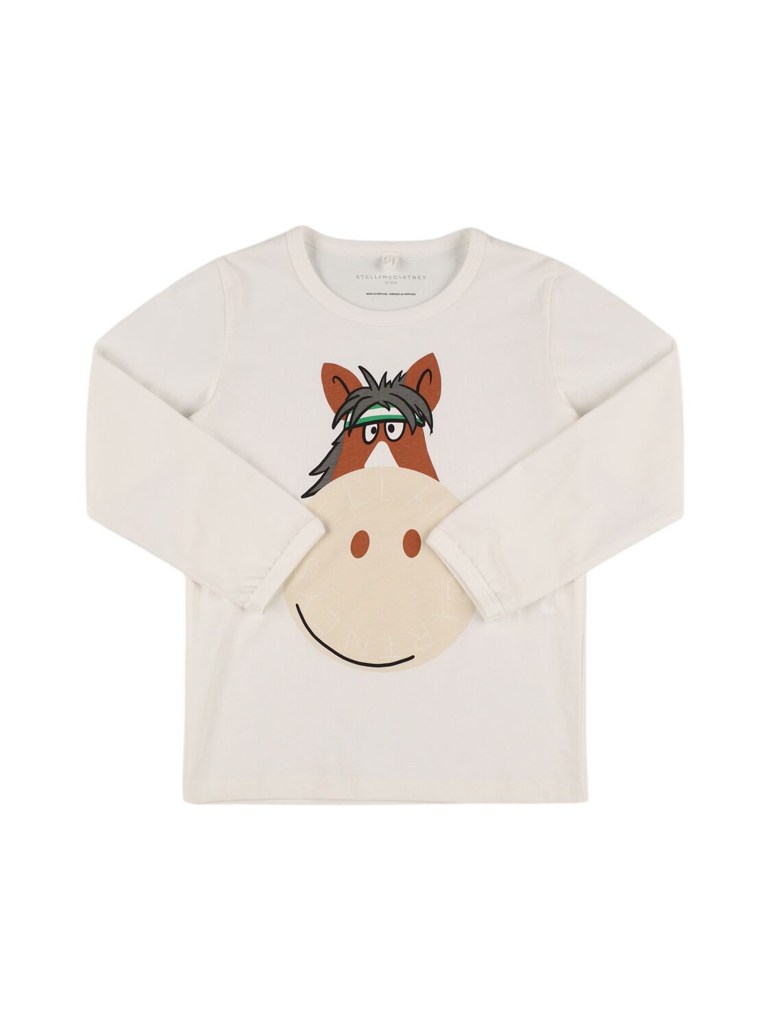 Stella Mccartney Printed Cotton Jersey T-shirt In White