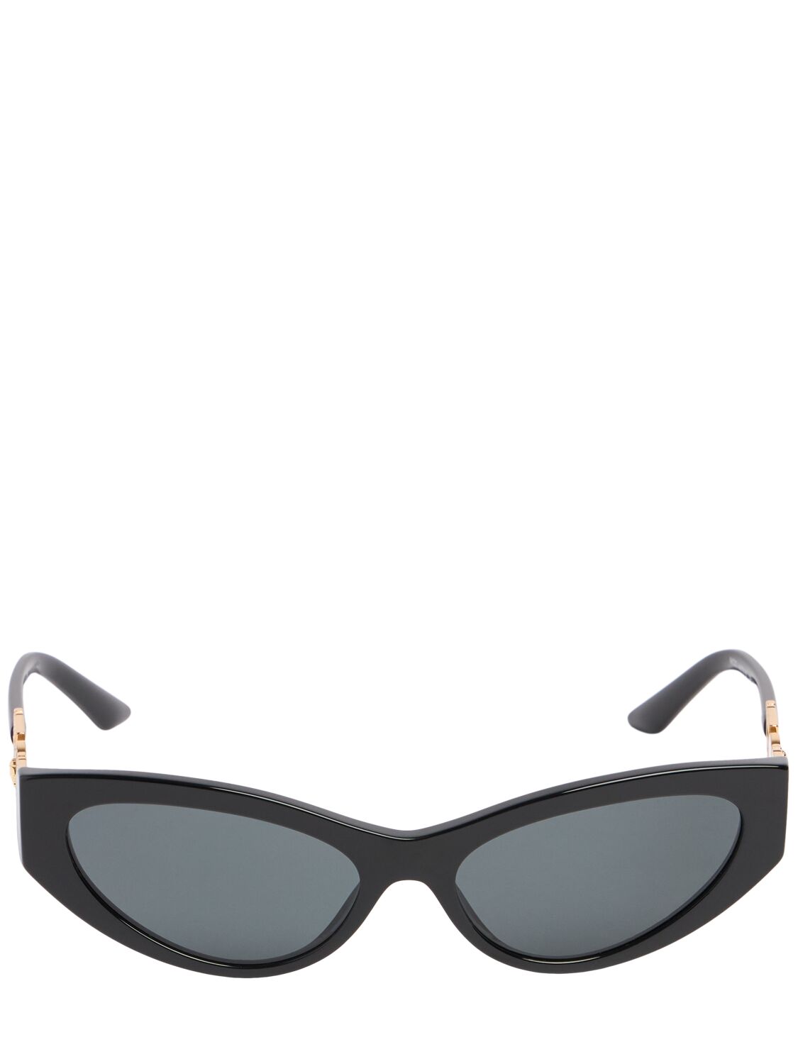 Versace Cat-eye Acetate Sunglasses In Gold,black