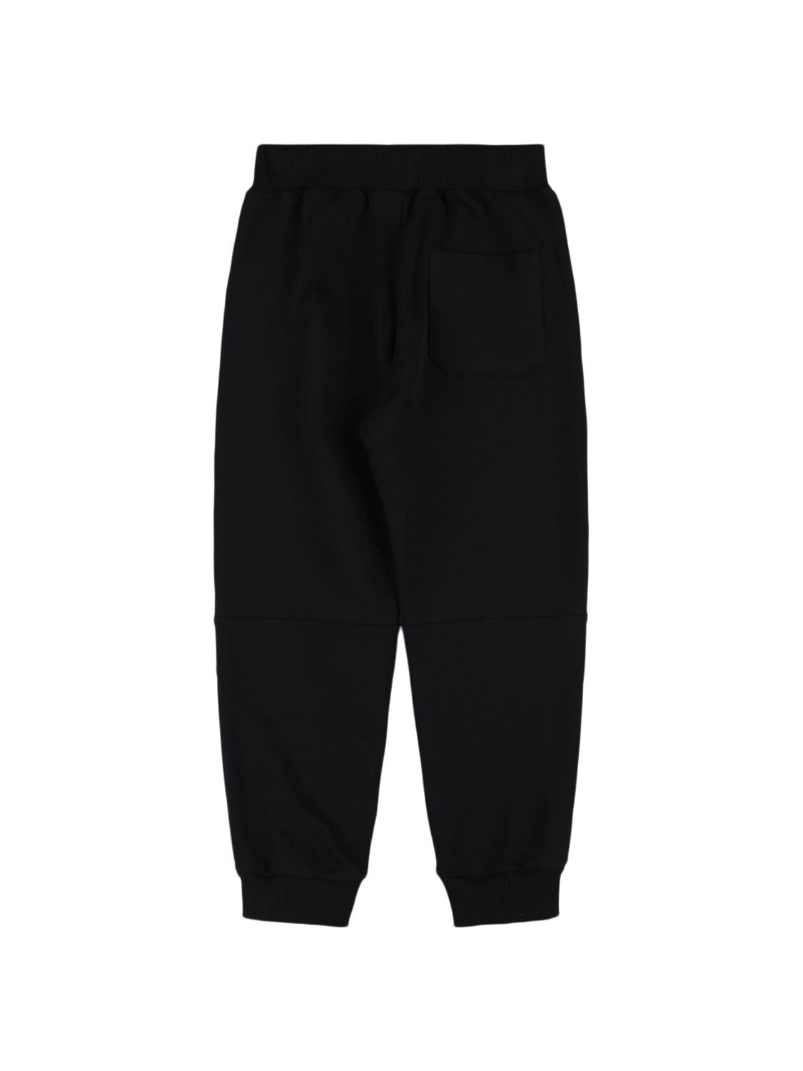 BALMAIN COTTON SWEATPANTS W/PADDED INSERTS 