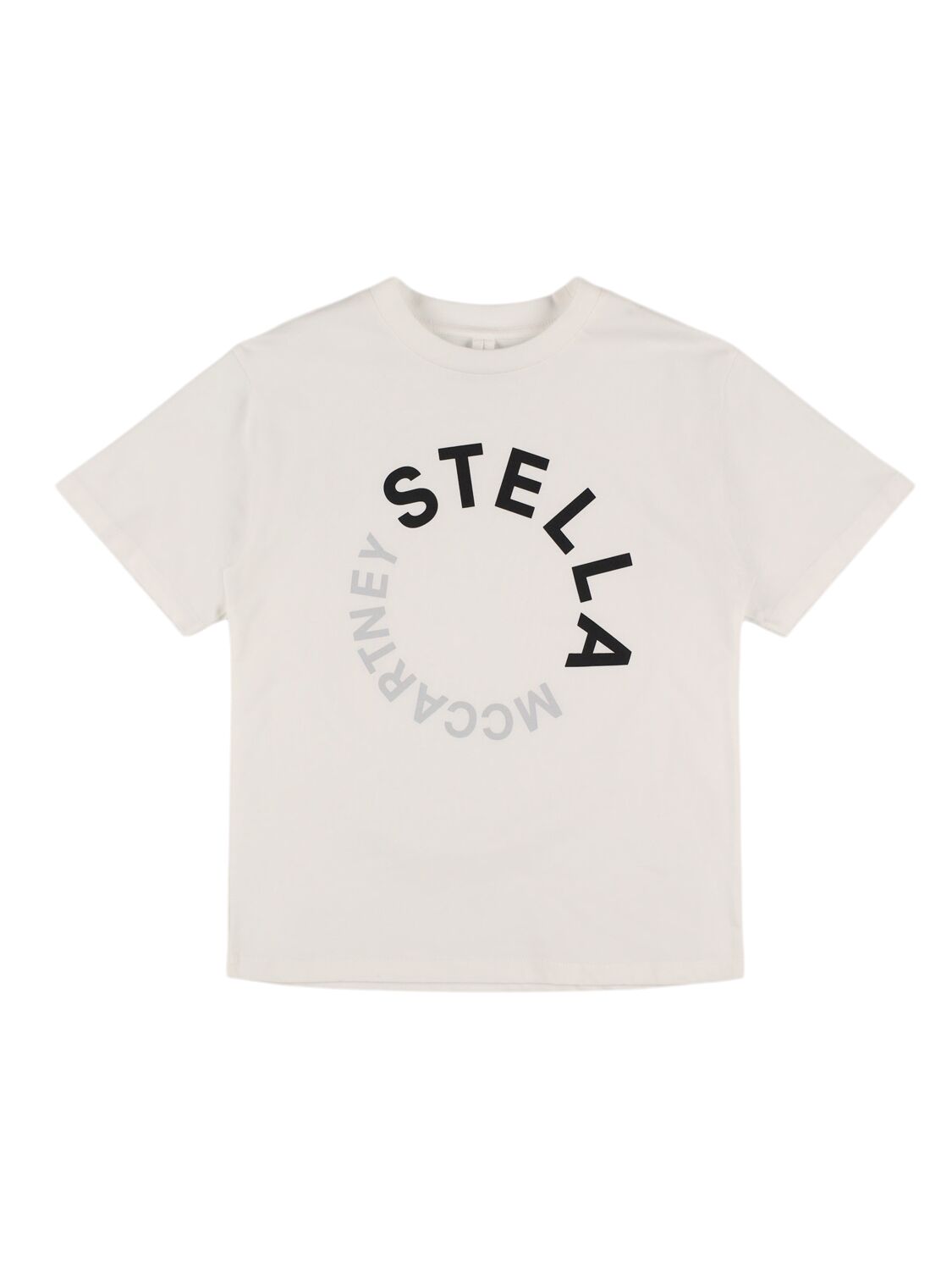 Stella Mccartney Printed Cotton Jersey T-shirt In White