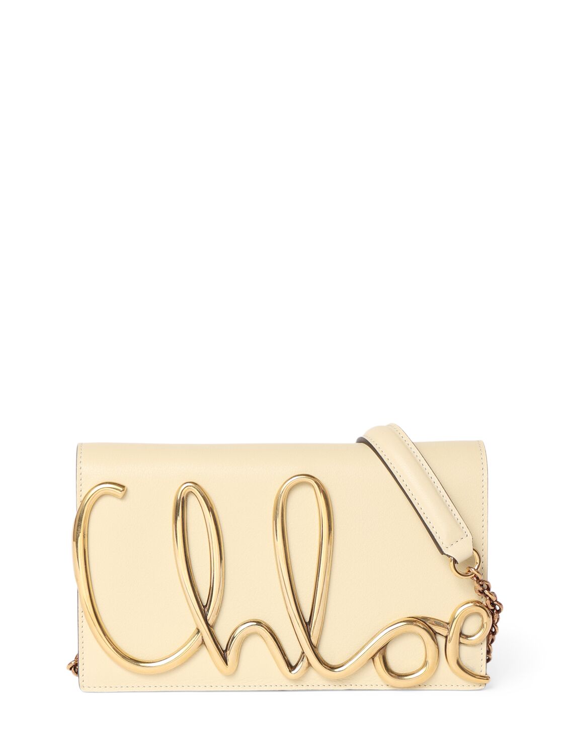 Chloé C Chloè Smooth Leather Shoulder Bag In Sweet Beige