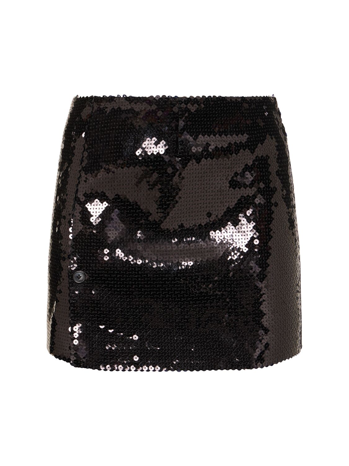 16arlington Quattro Sequined Mini Skirt In Black