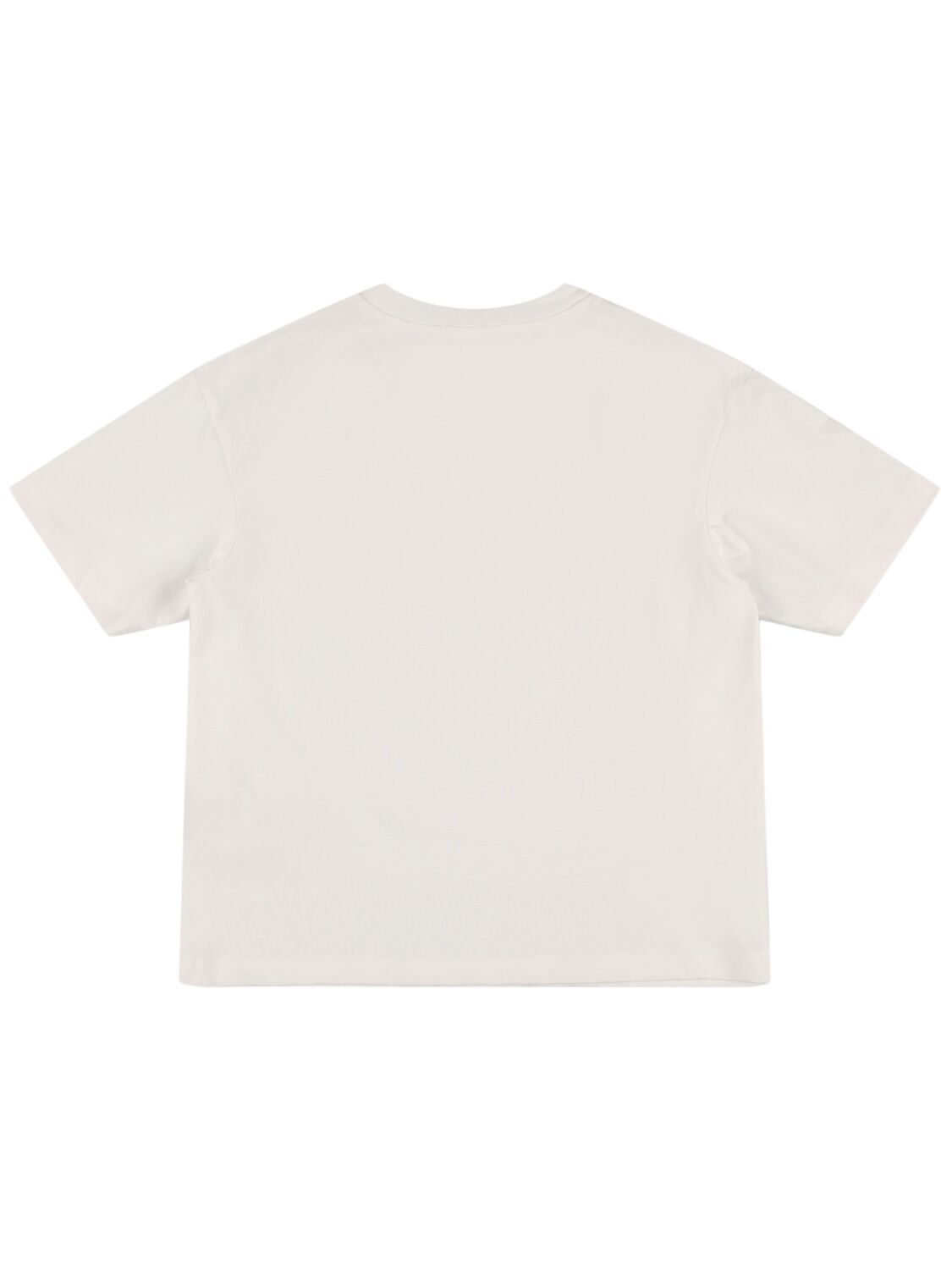 Shop Balmain Cotton Jersey T-shirt W/ Logo In White