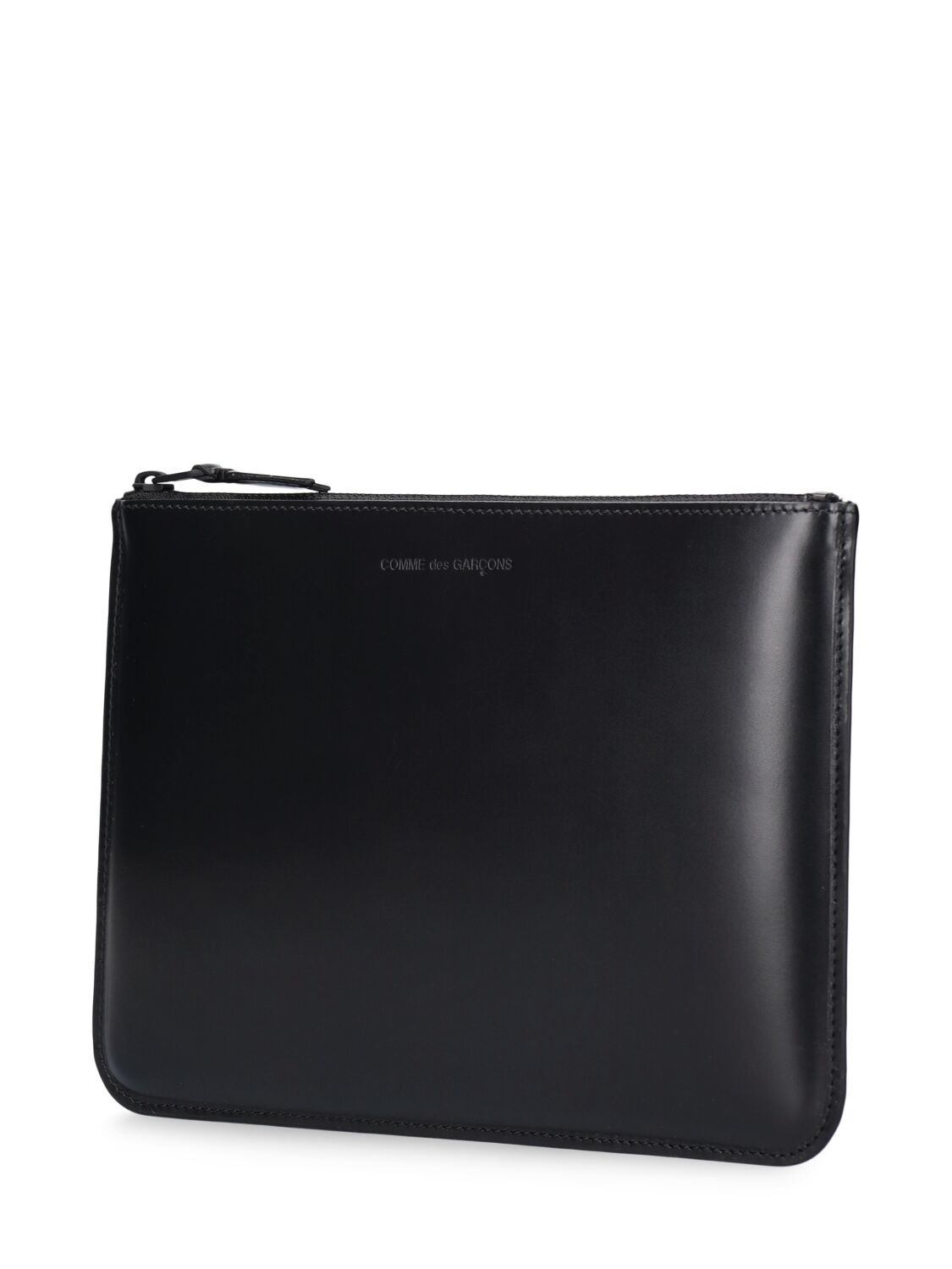 Shop Comme Des Garçons Very Black Leather Pouch