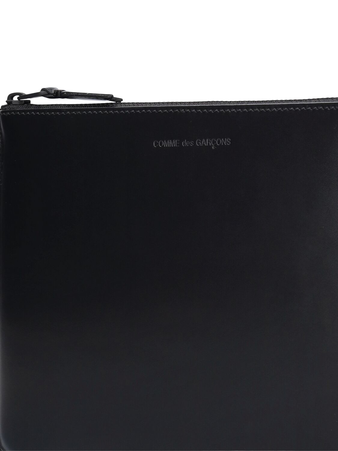 Shop Comme Des Garçons Very Black Leather Pouch