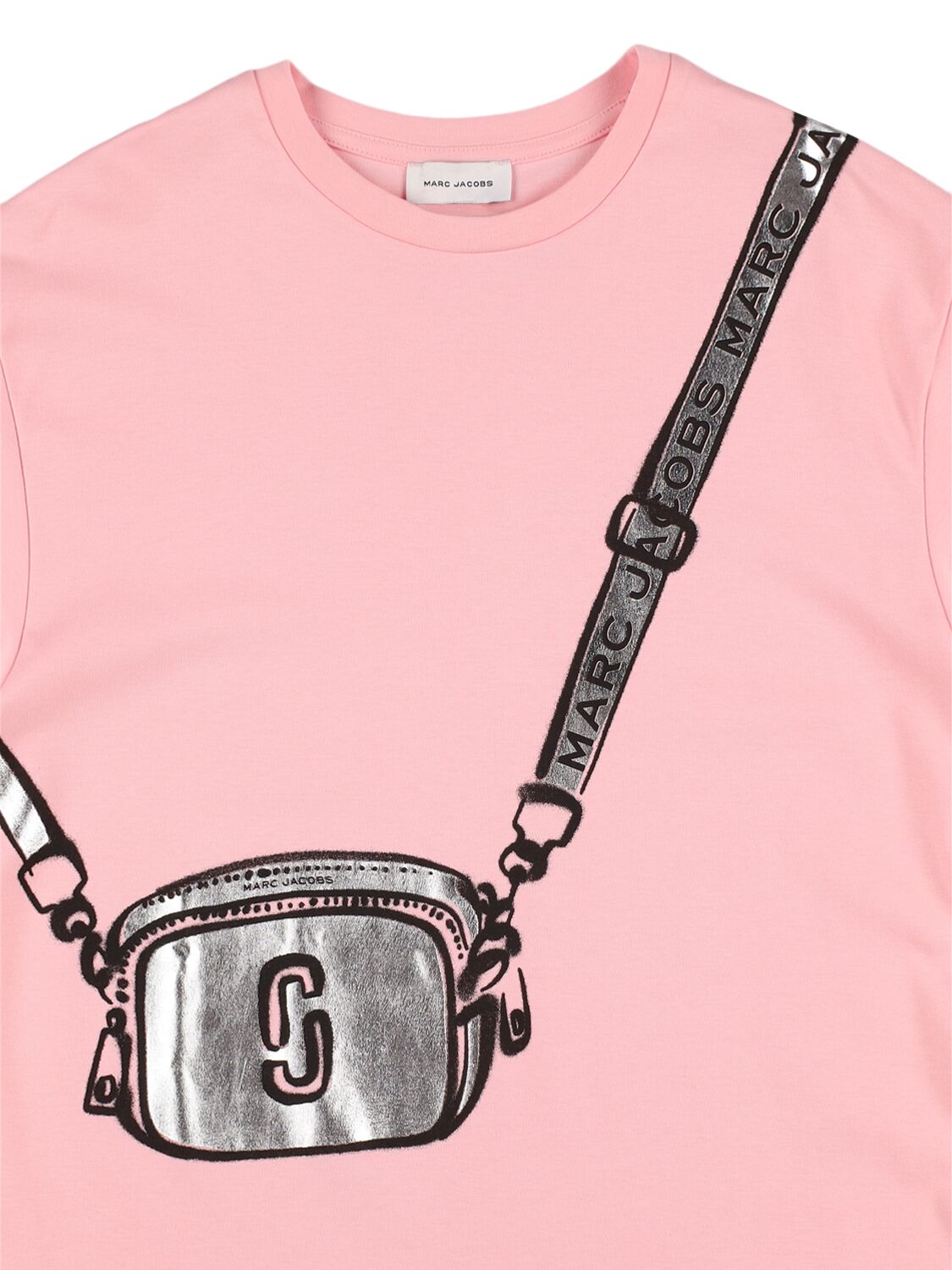 Shop Marc Jacobs Cotton Jersey Interlock Dress In Pink