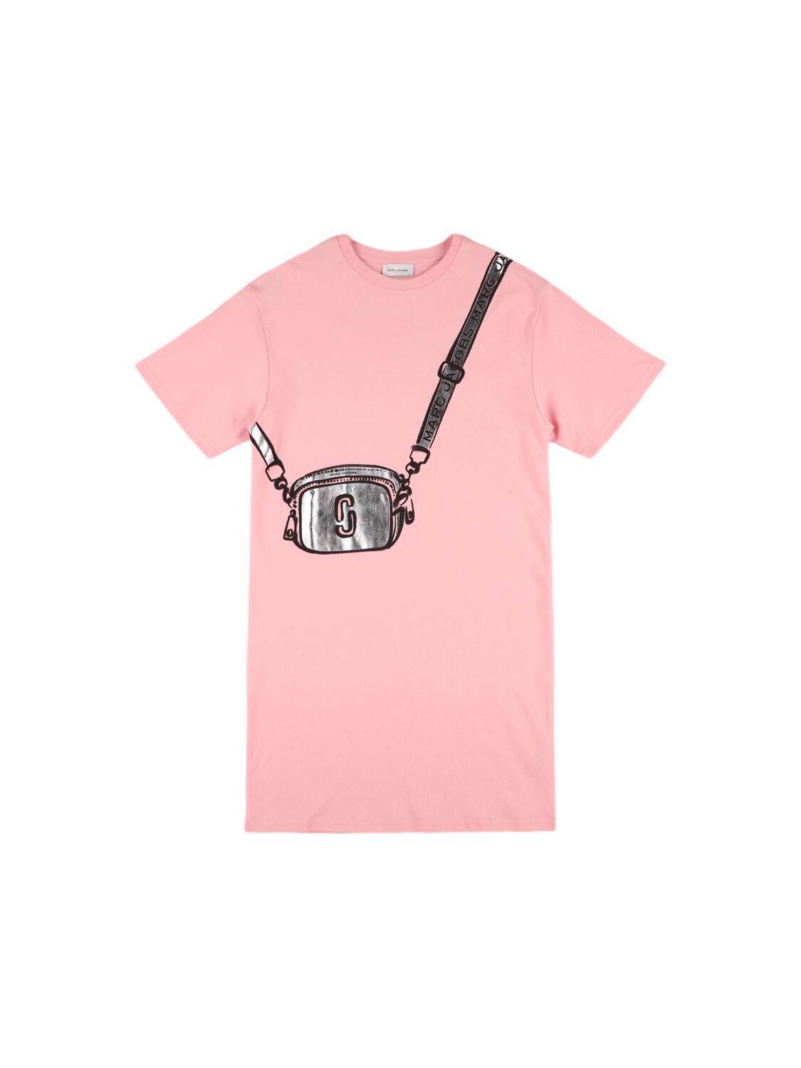 Marc Jacobs Kids' Cotton Jersey Interlock Dress In Pink