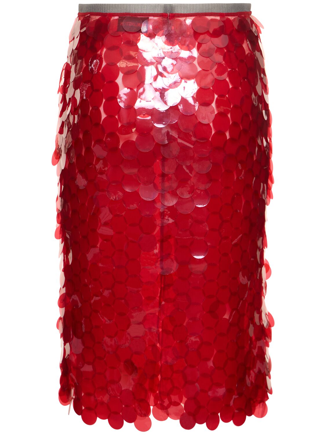 Shop 16arlington Delta Round Sequined Skirt In Red