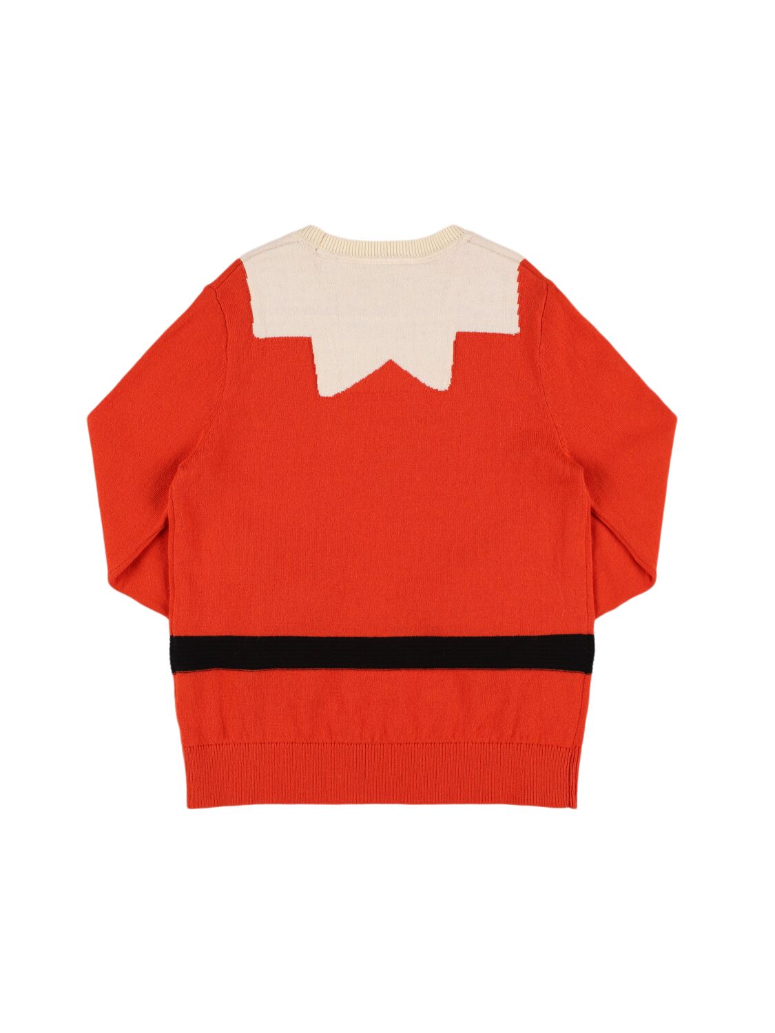 Shop Stella Mccartney Cotton & Wool Christmas Sweater In Red