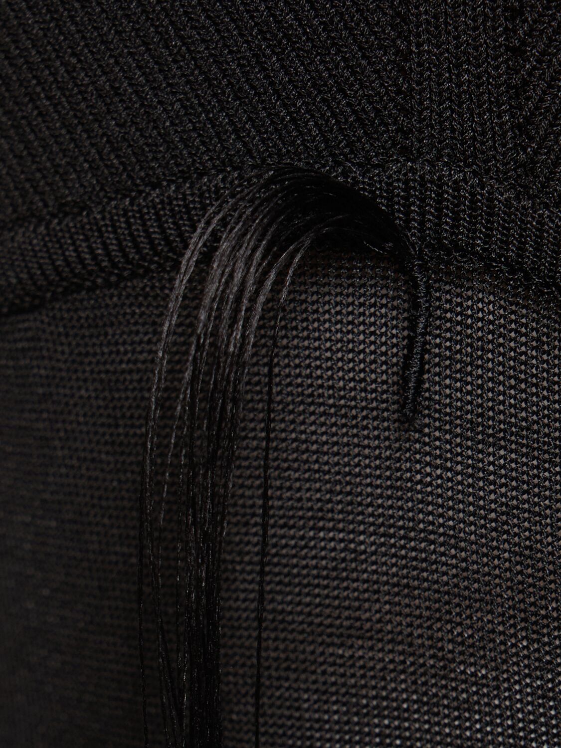 Shop Jacquemus La Robe Fino Embroidered Mesh Long Dress In Black
