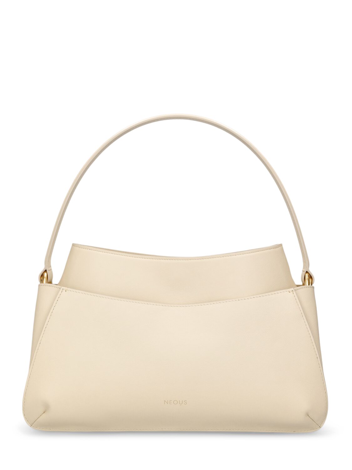Shop Neous Erid Leather & Suede Shoulder Bag In White