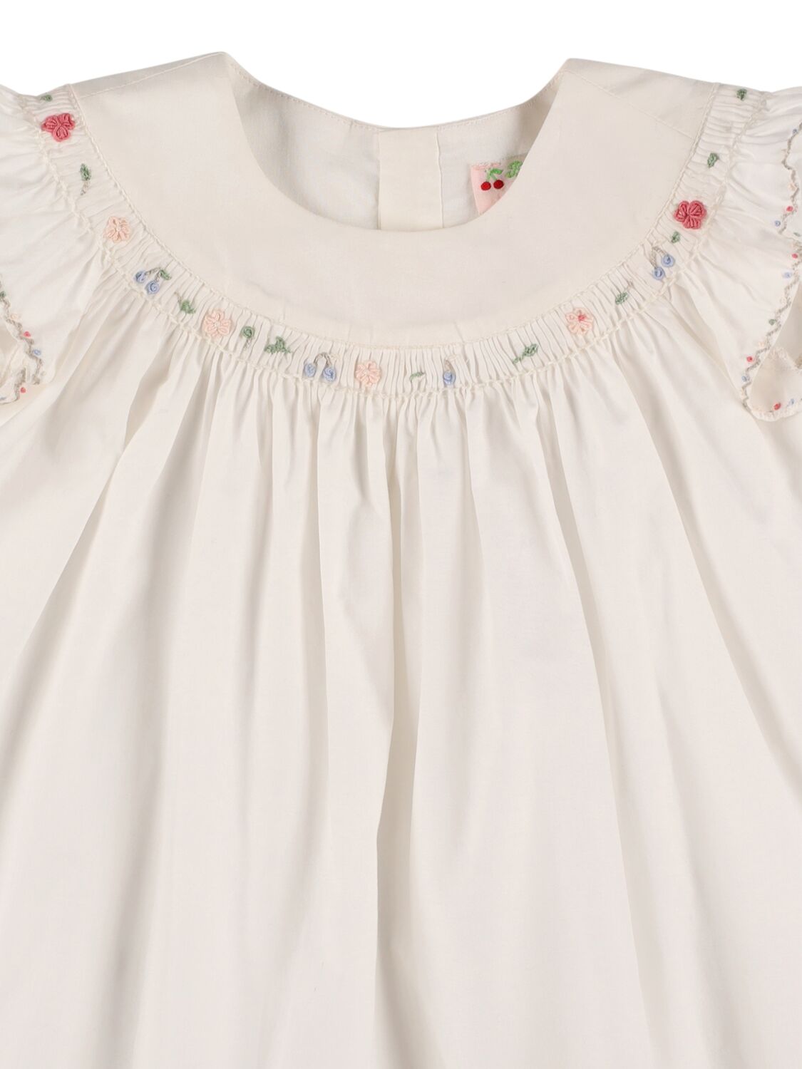 Shop Bonpoint Cotton Poplin Dress & Diaper Cover In White