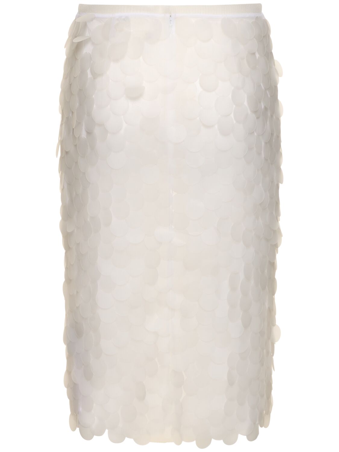 Shop 16arlington Delta Round Sequined Skirt In White