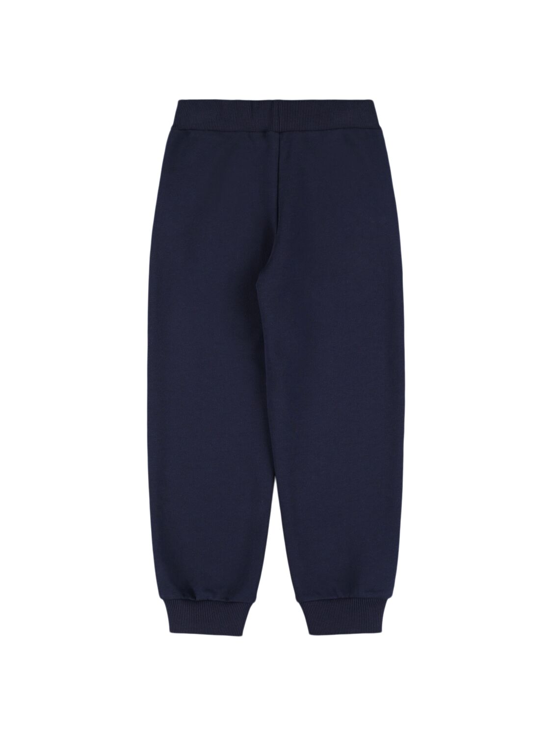 Shop Balmain Cotton Sweatpants W/ Buttons In Blue