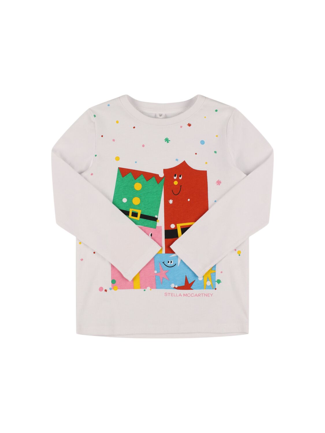 Stella Mccartney Printed Cotton Jersey T-shirt In Multi