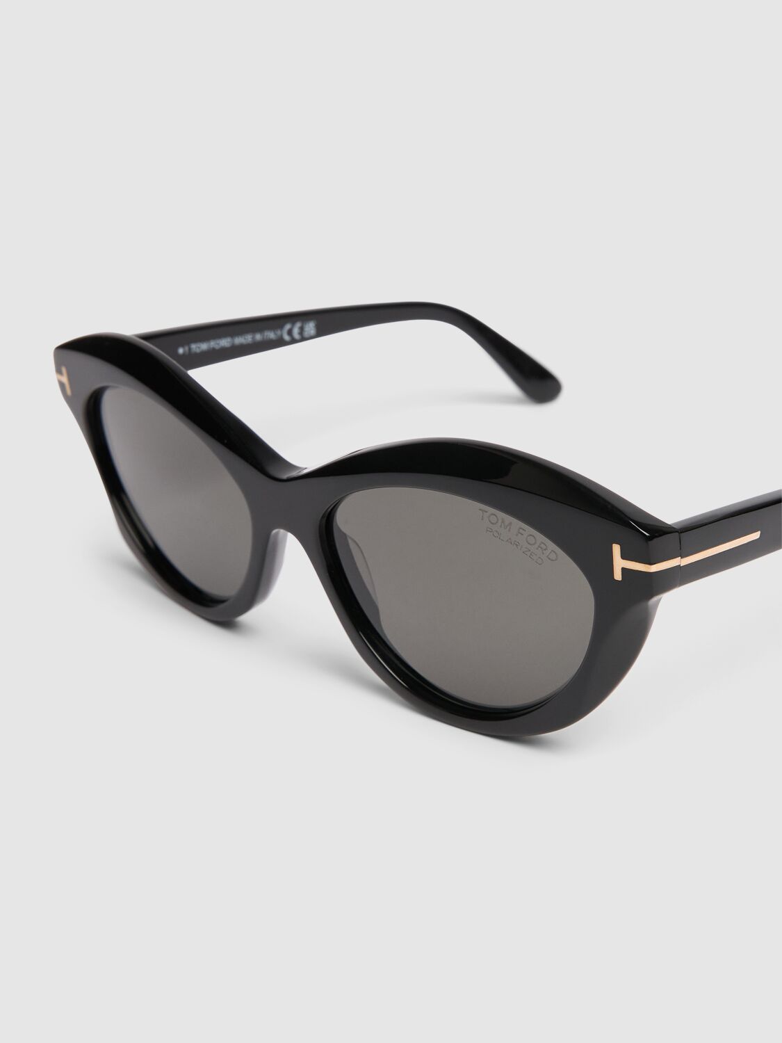 Shop Tom Ford Toni Acetate Sunglasses In Black,smoke