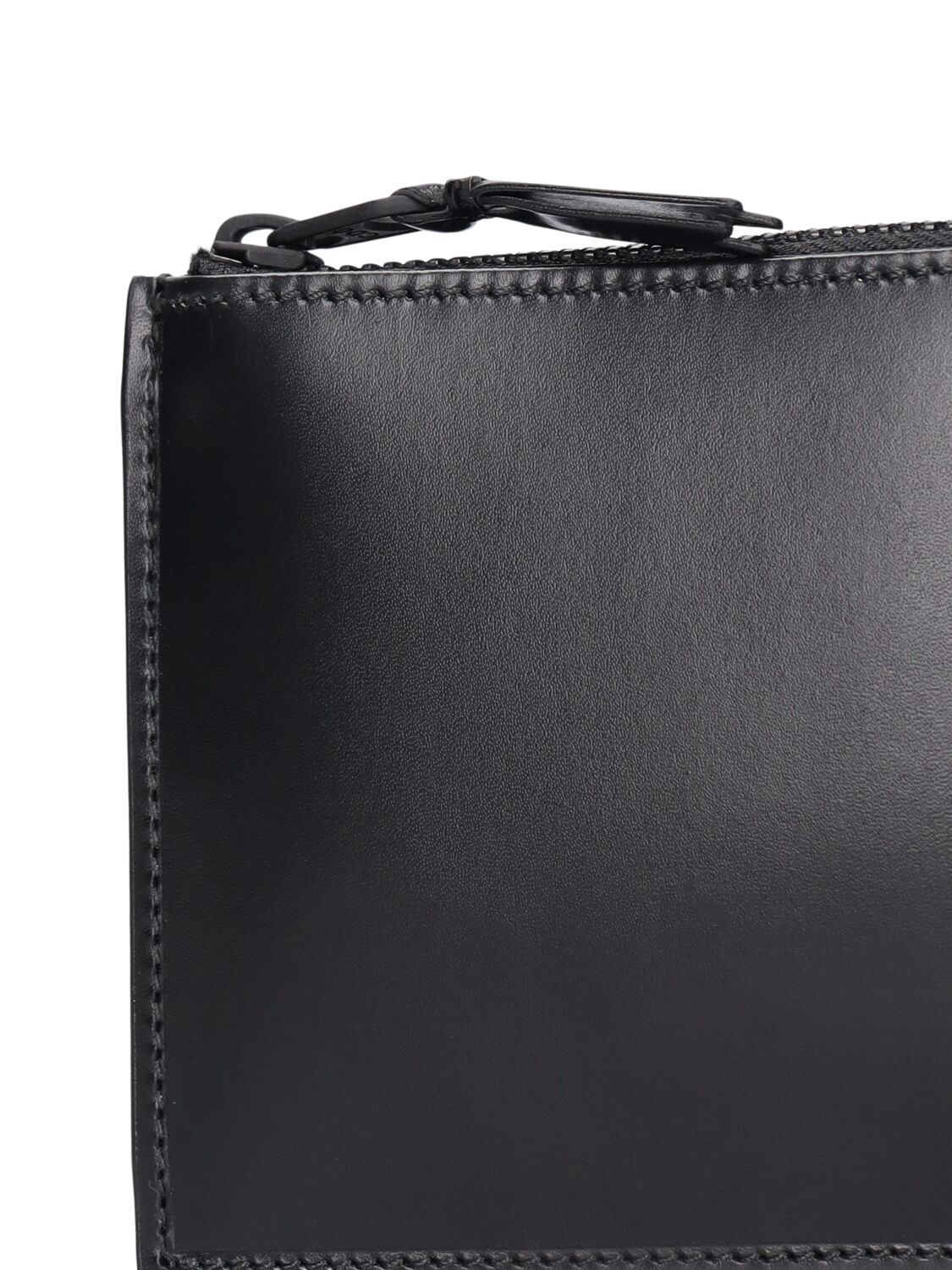 Shop Comme Des Garçons Very Black Leather Wallet