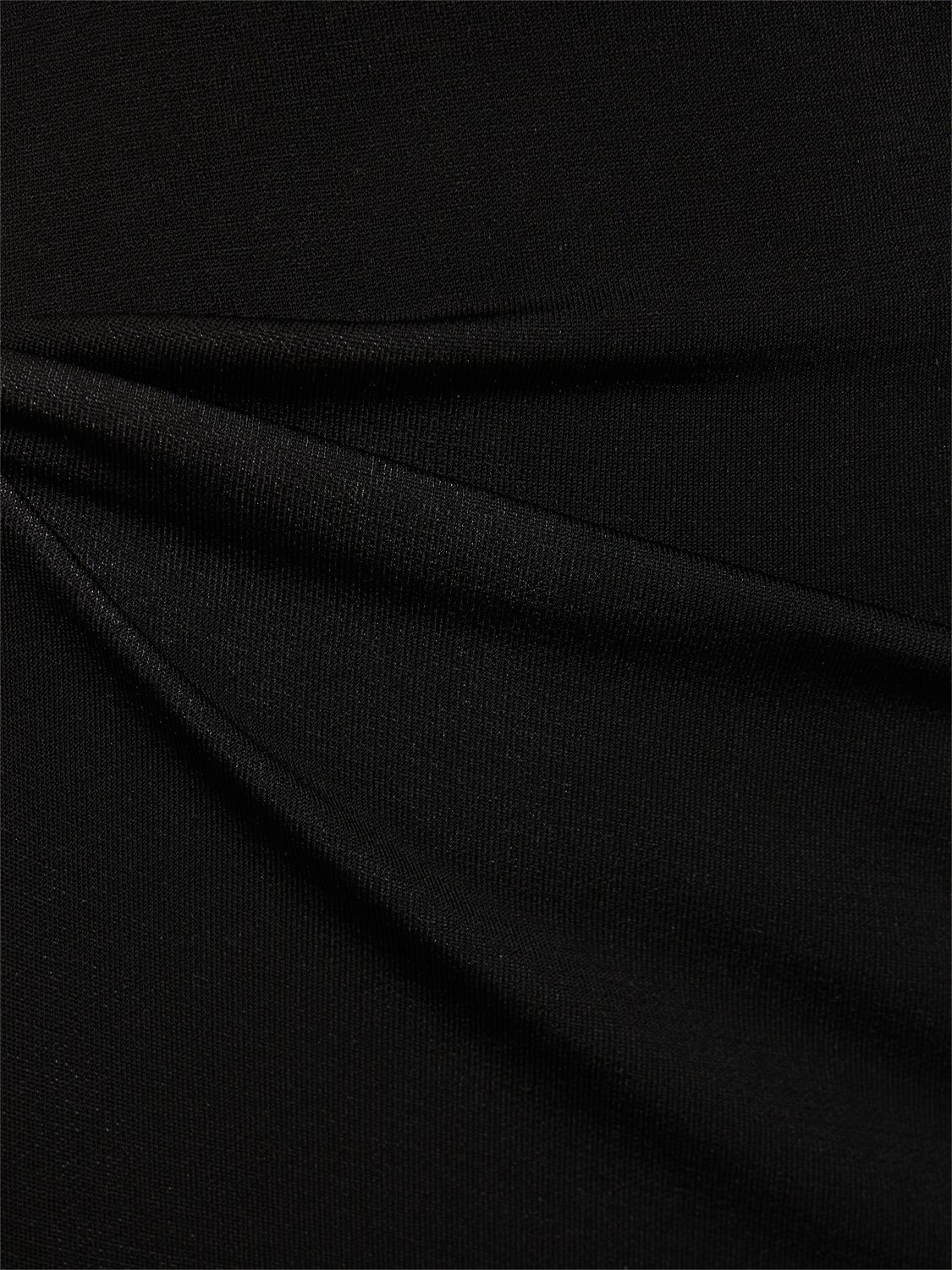 Shop Jacquemus La Robe Aro Knit Long Dress In Black,white