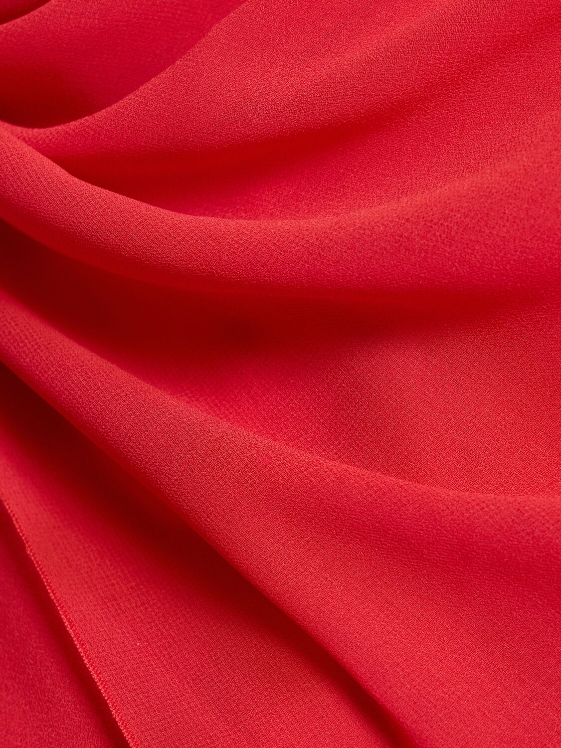 Jacquemus La Robe Castagna Ruffled Pleated Crepe Mini Dress In Red