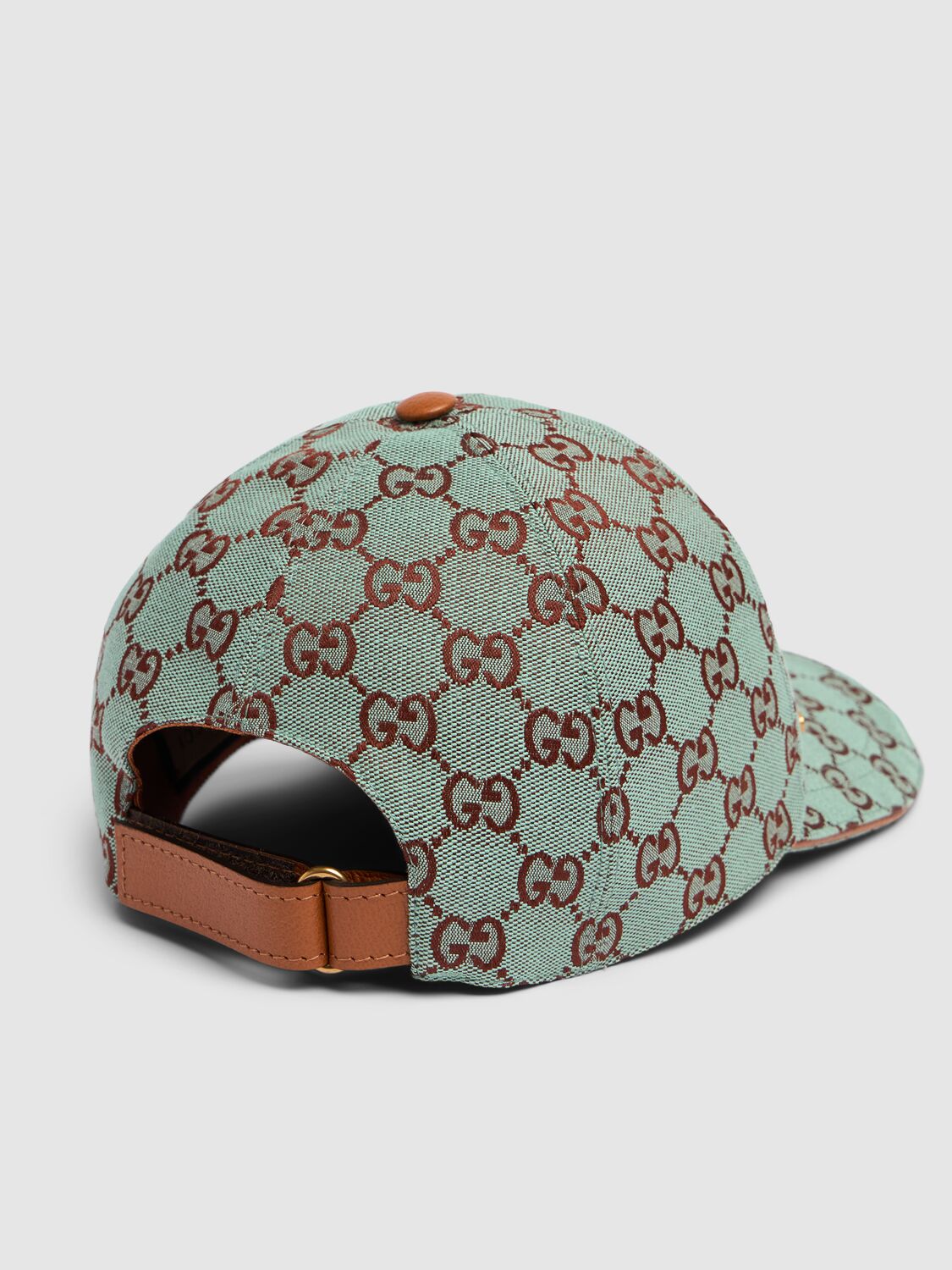 Shop Gucci Gg Canvas Baseball Cap In Azure,brown