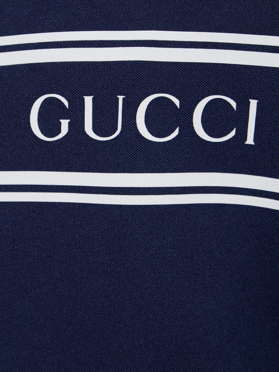 Shop Gucci Logo Tech Zip-up Hoodie In 네이비