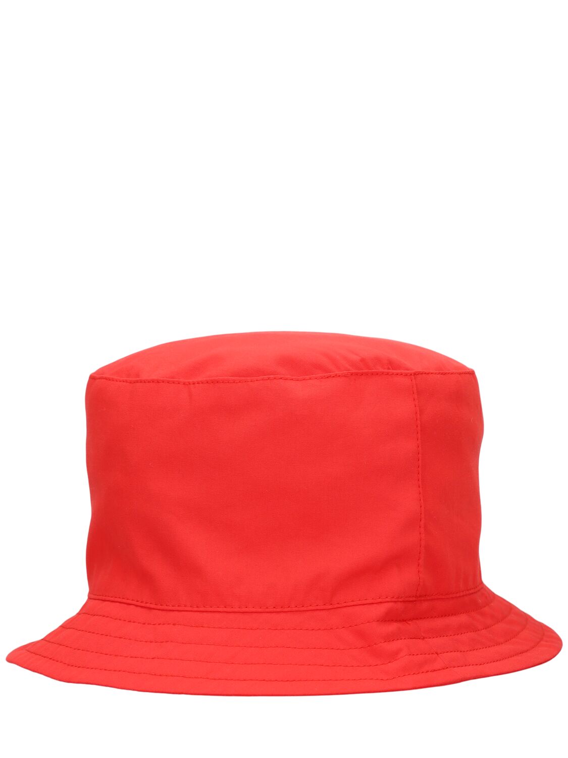 Shop Moschino Cotton Poplin Bucket Hat In 레드