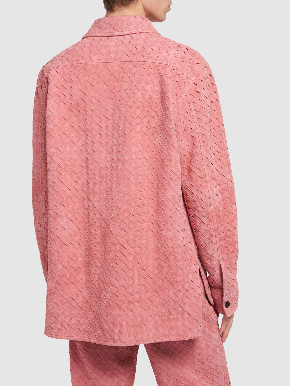 编织麂皮衬衫