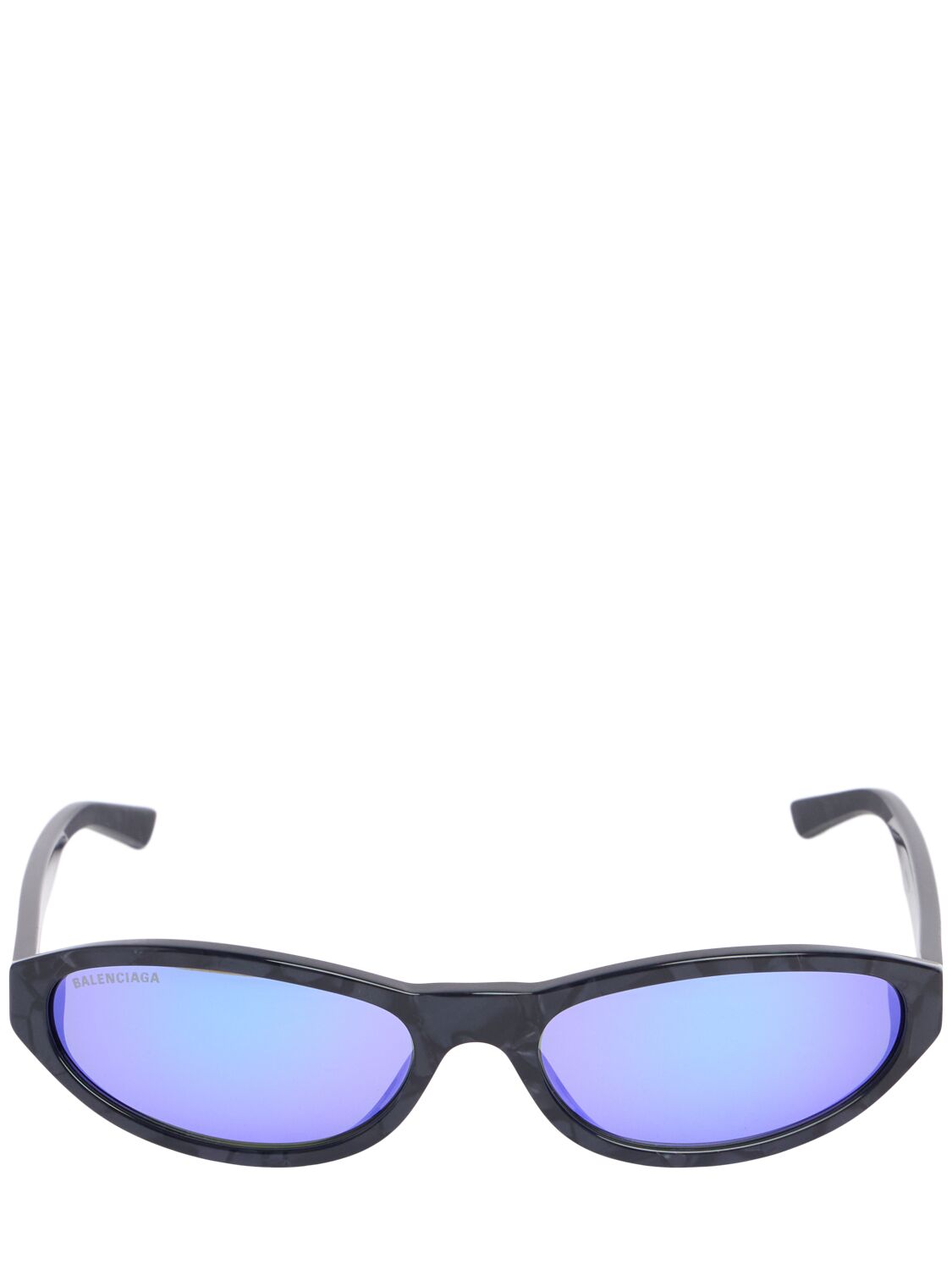 Balenciaga Bb0007s Neo Acetate Sunglasses In Violet Pearl