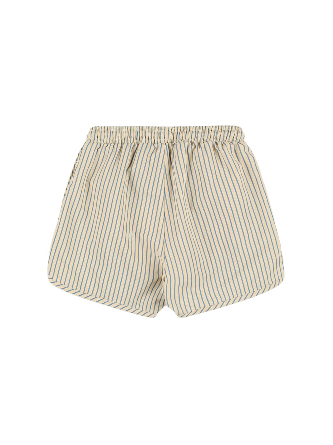 Shop Konges Sløjd Striped Nylon Swim Shorts In 베이지,블루