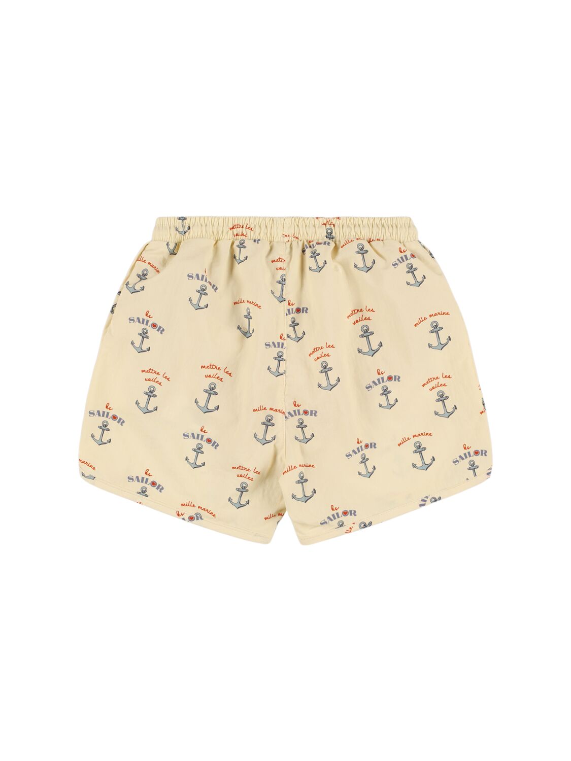 Shop Konges Sløjd Nylon Swim Shorts In 베이지,멀티