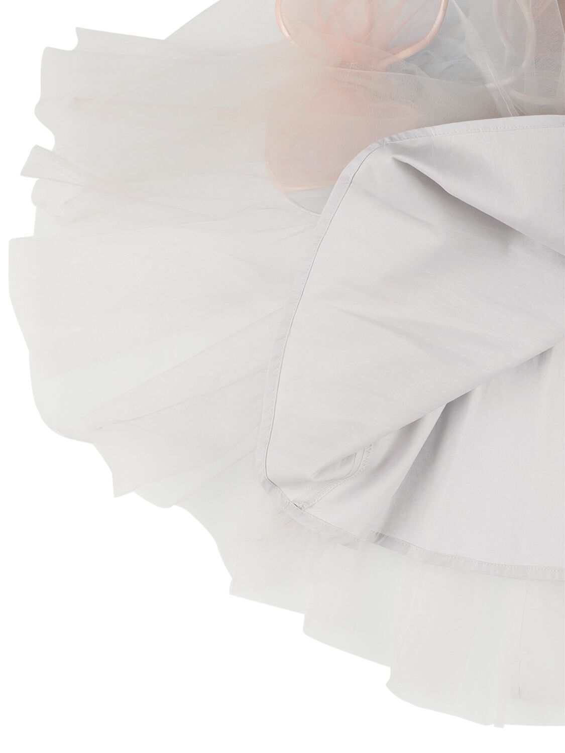 Shop Nikolia Tulle Dress W/ Butterfly Appliqués In White