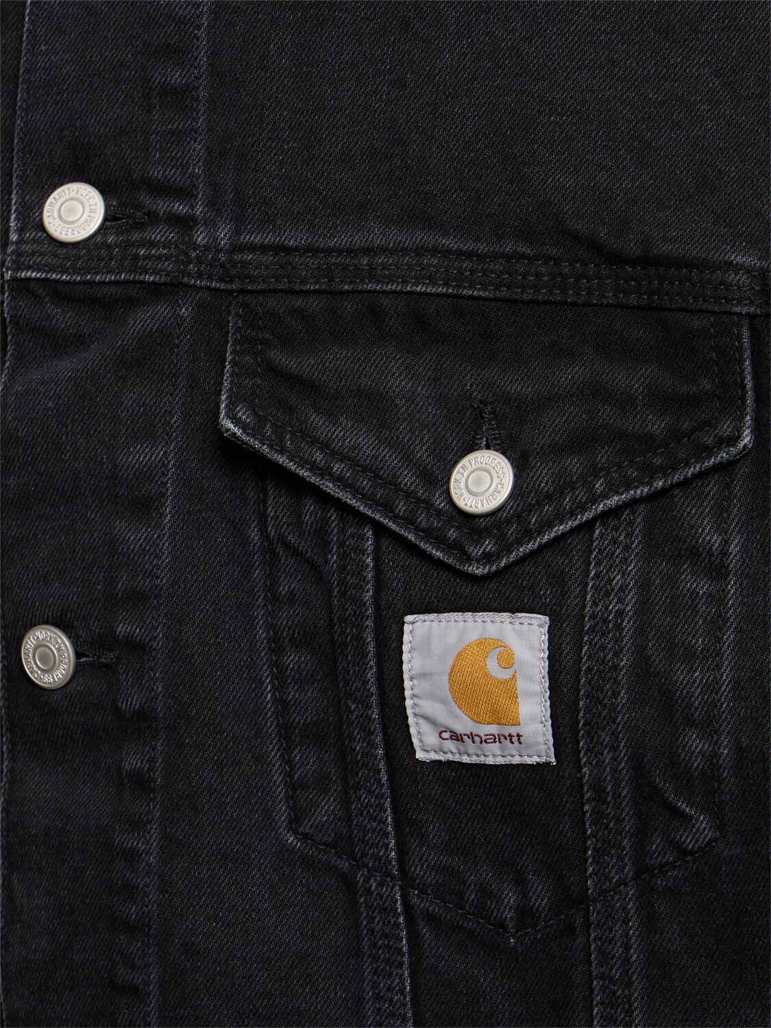 Shop Carhartt Helston Cotton Jacket In Black Washed