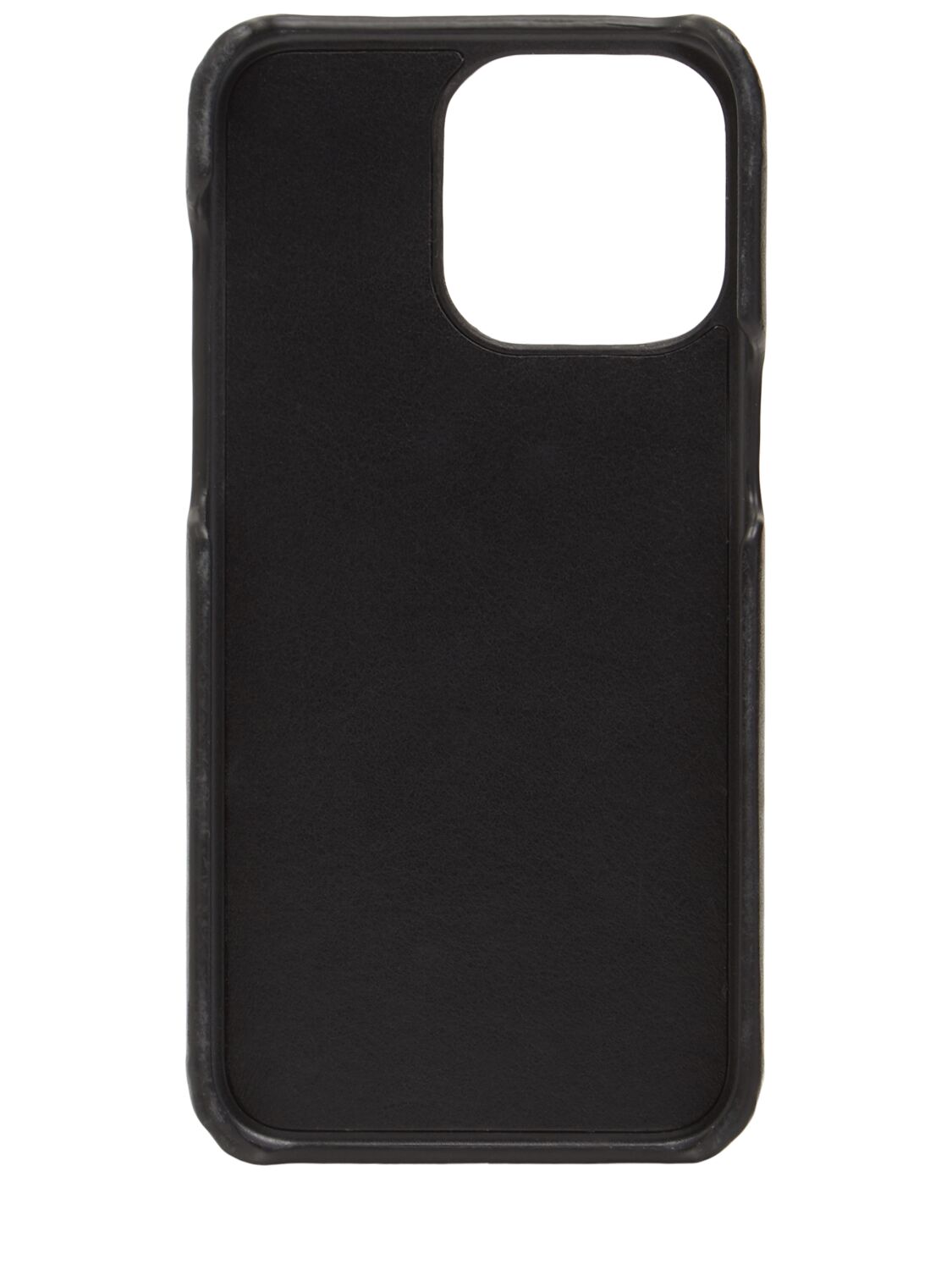 Shop Bottega Veneta Intrecciato Leather Iphone 15 Pro Case In Black