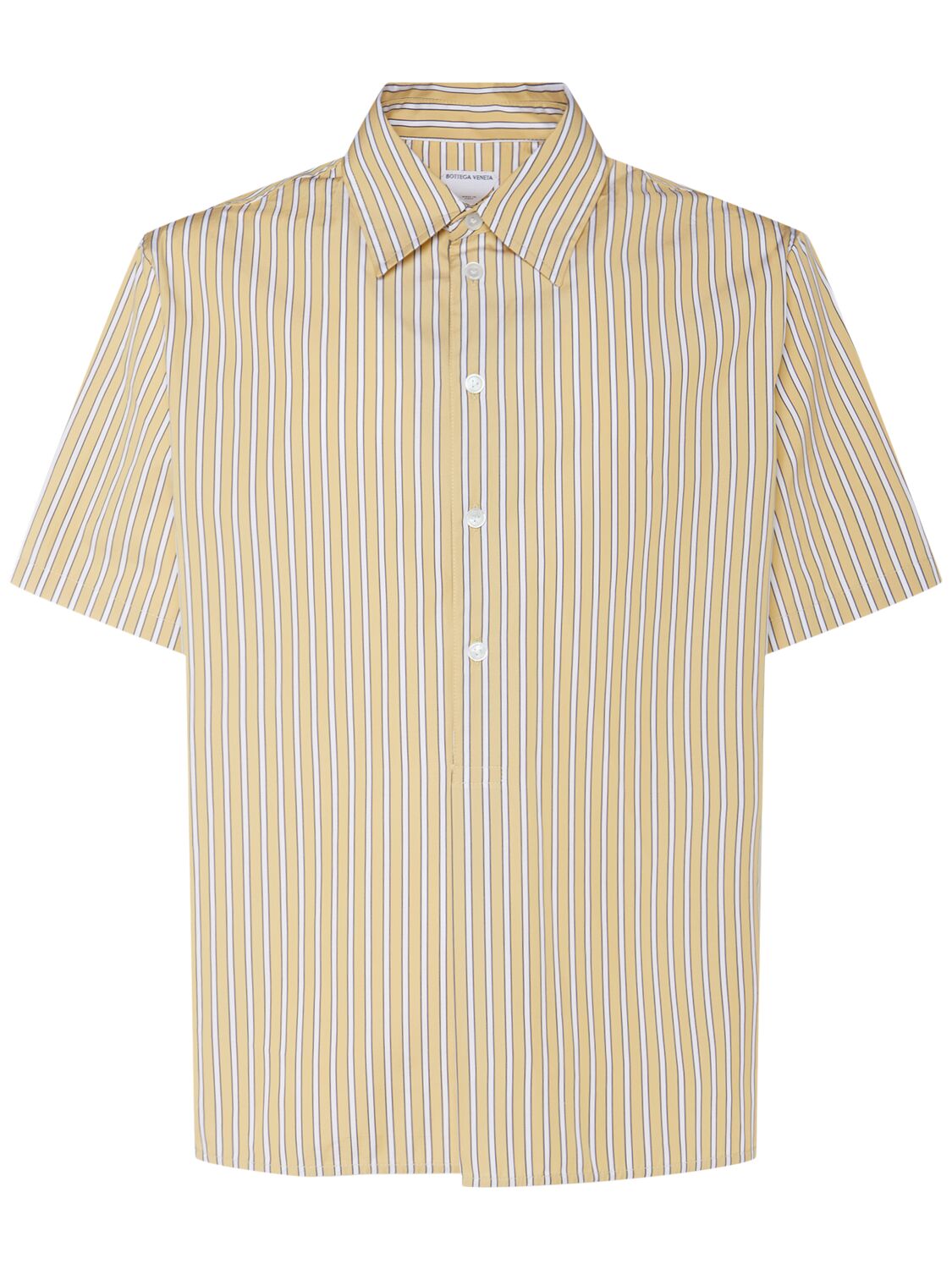 Image of Striped Cotton Poplin Shirt