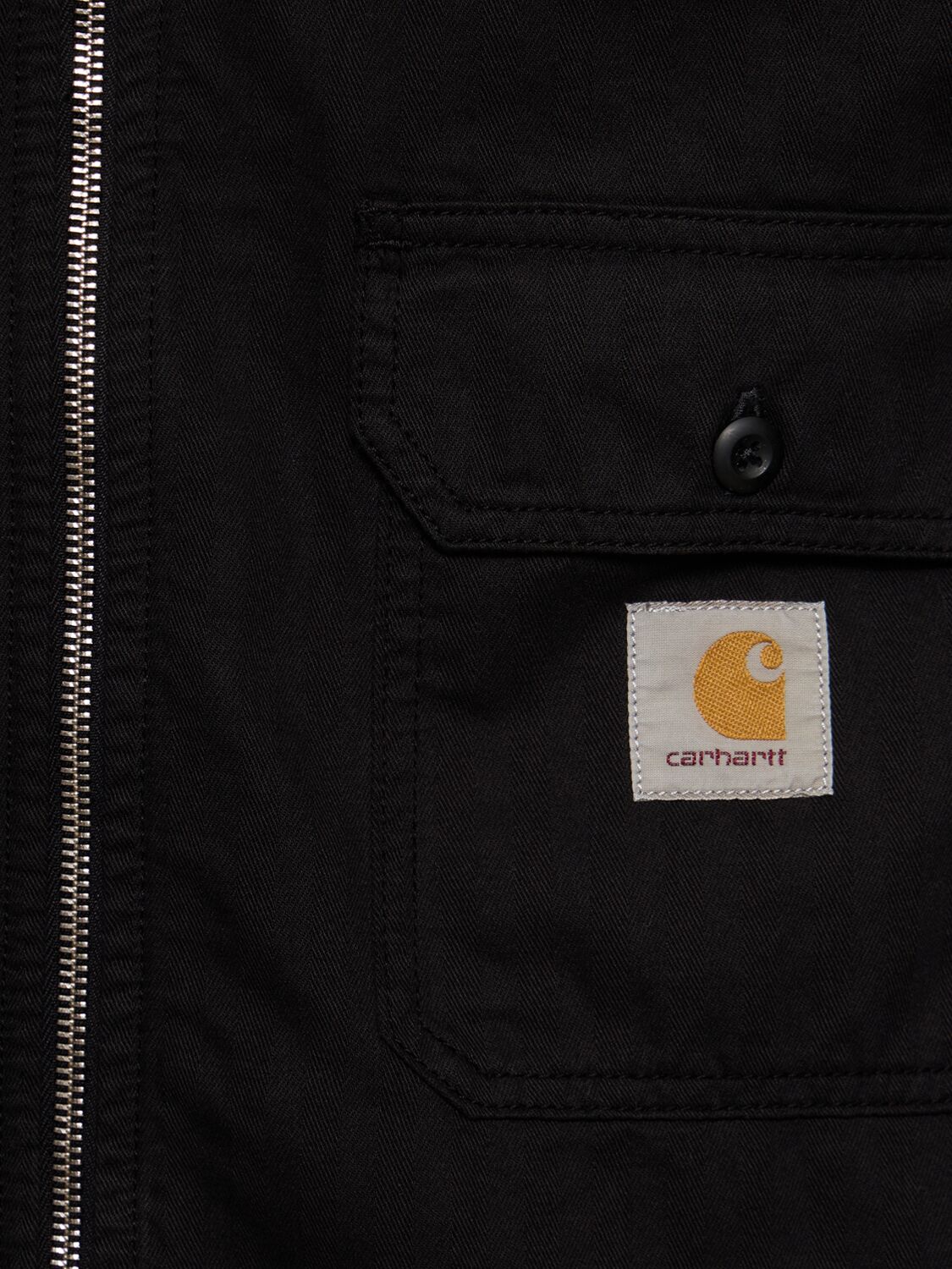 Shop Carhartt Rainer Cotton Shirt Jacket In 블랙