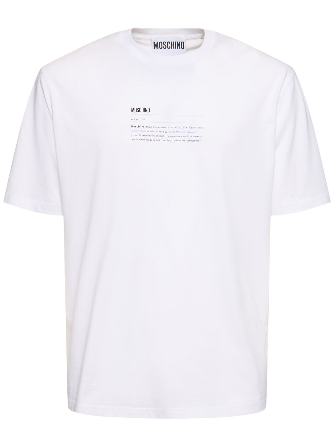 Moschino Archive Graphis T-shirt In White