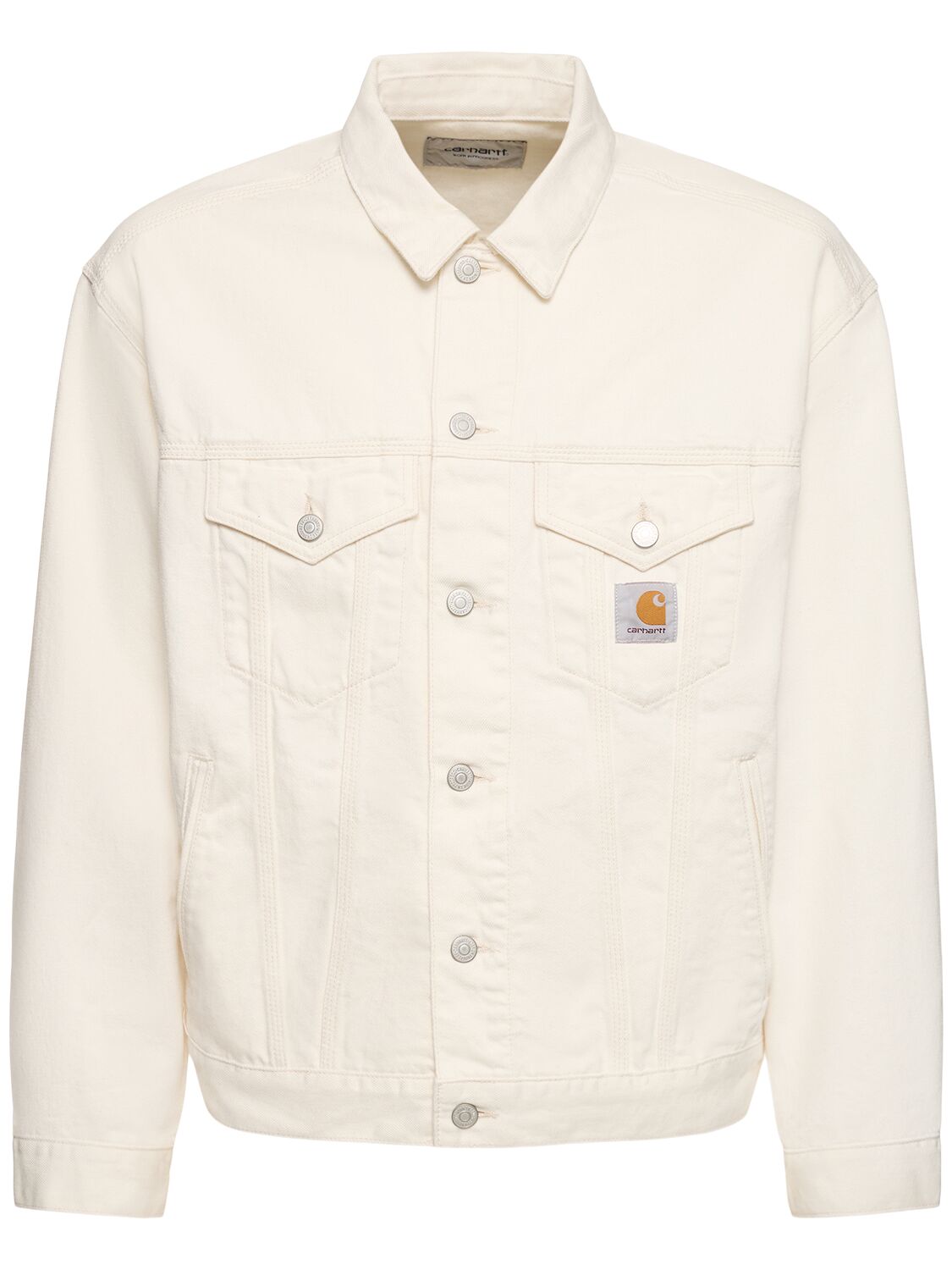 Shop Carhartt Helston Rinsed Jacket In White Rinsed