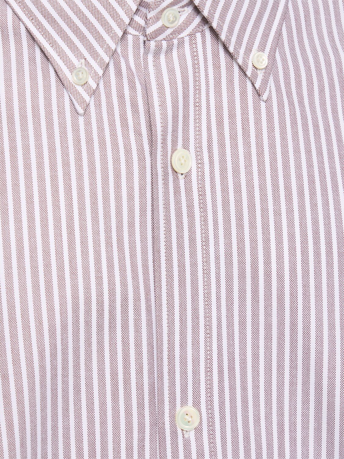 Shop Hed Mayner Pinstriped Heavy Cotton Shirt In 블루