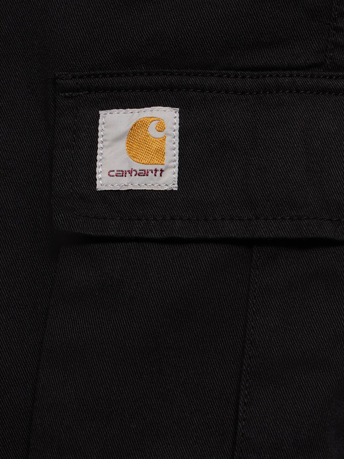 Shop Carhartt Regular Cargo Shorts In Dyed Black