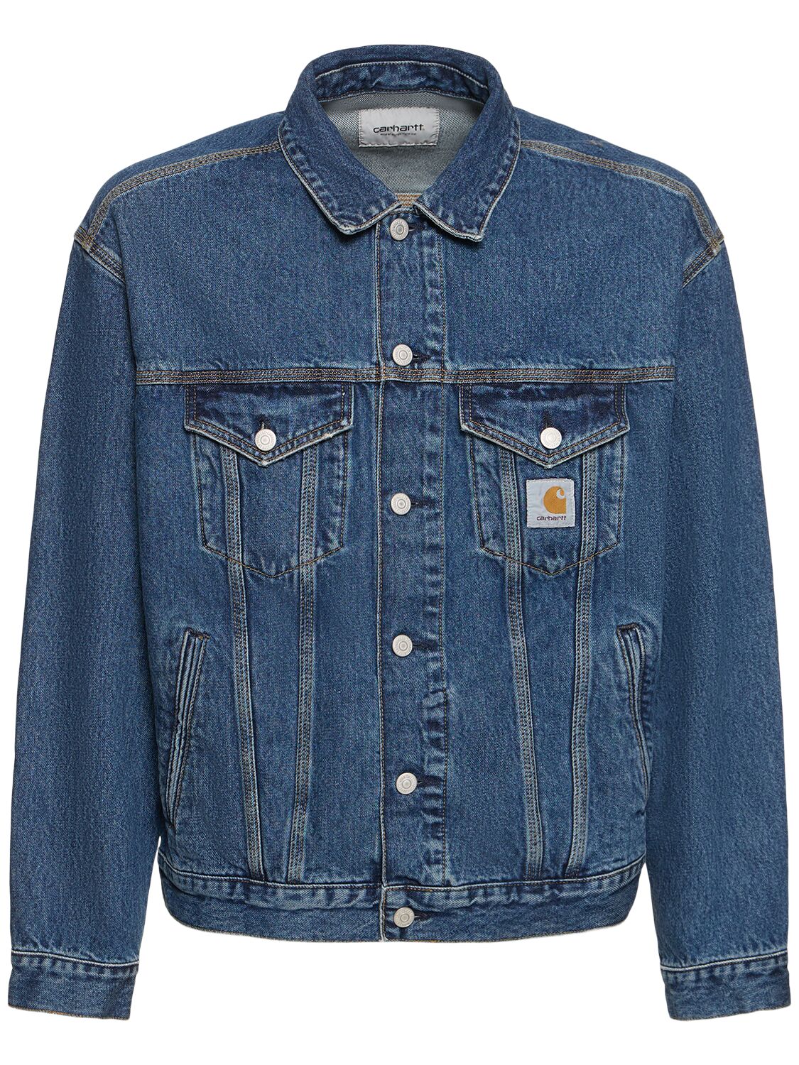 Shop Carhartt Helston Cotton Jacket In Blue Cloud