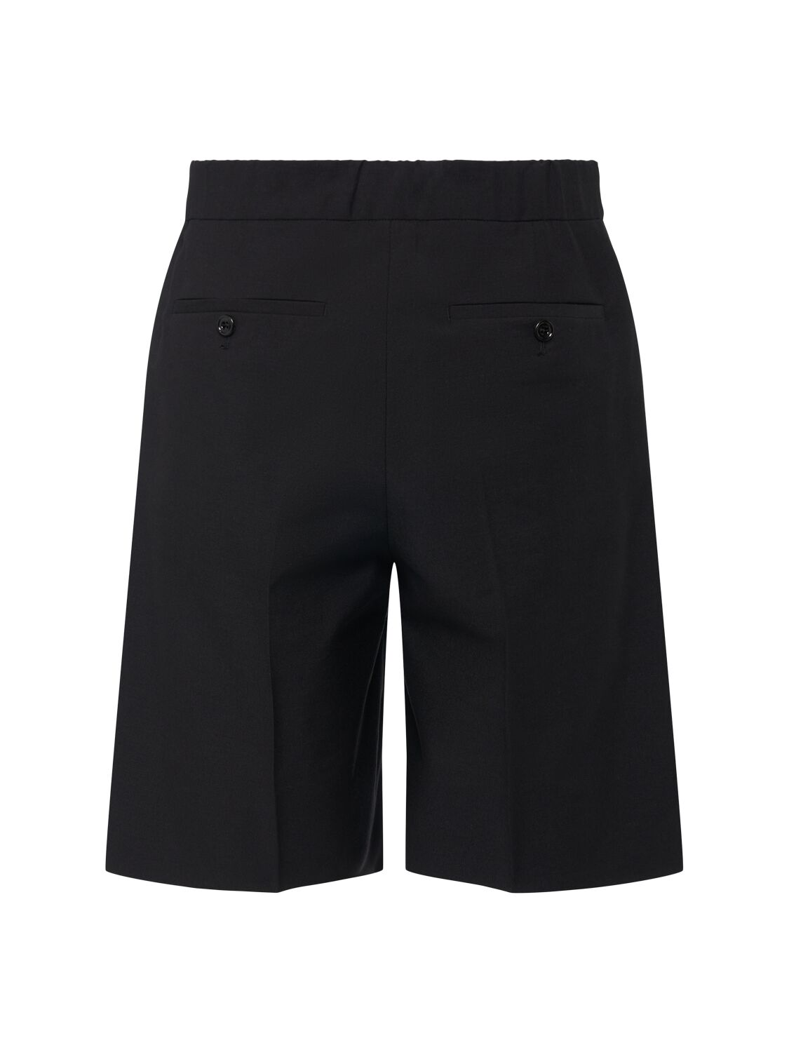 Shop Alexander Mcqueen Cotton & Mohair Shorts In Black