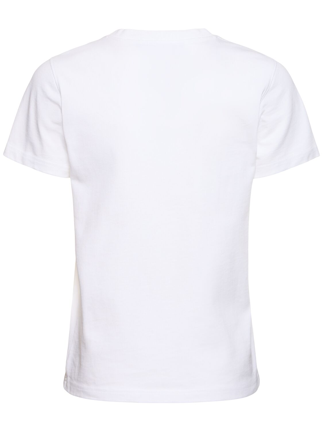 Shop Moschino Cotton Jersey T-shirt In White