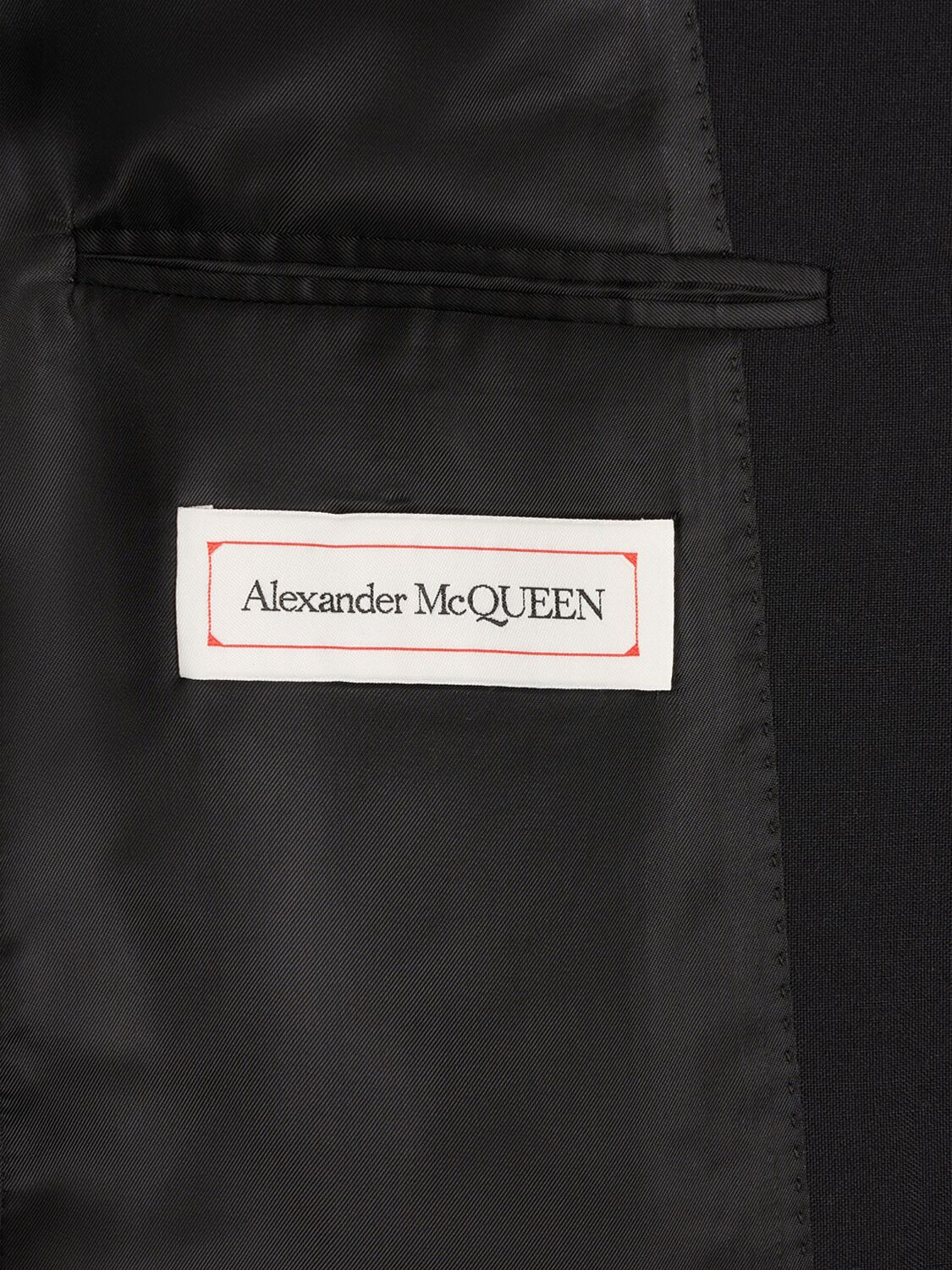 Shop Alexander Mcqueen Cotton & Mohair Blazer In Black