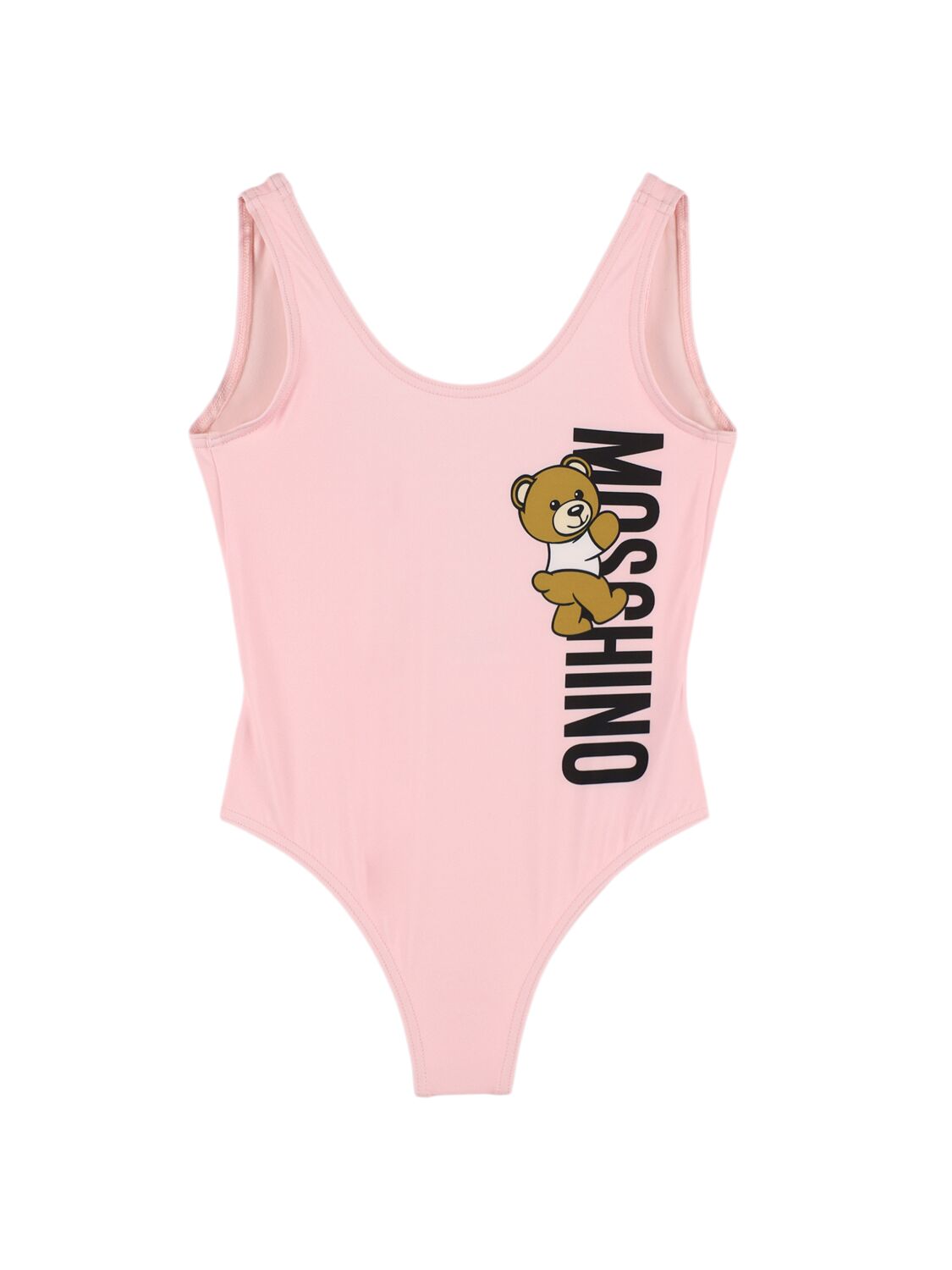 Moschino Kids' Lycra One Piece Swimsuit In 粉色