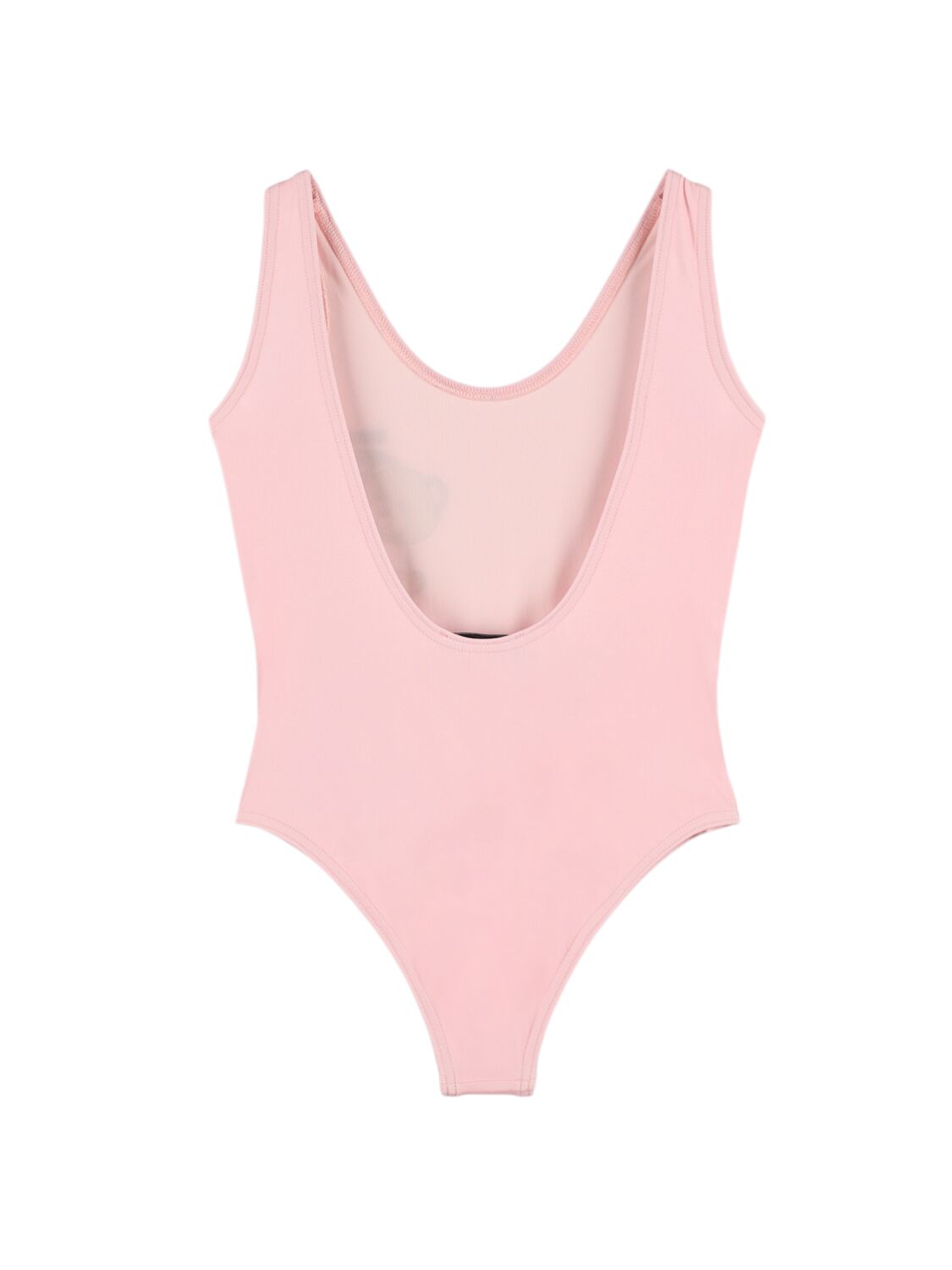 Shop Moschino Lycra One Piece Swimsuit In 粉色