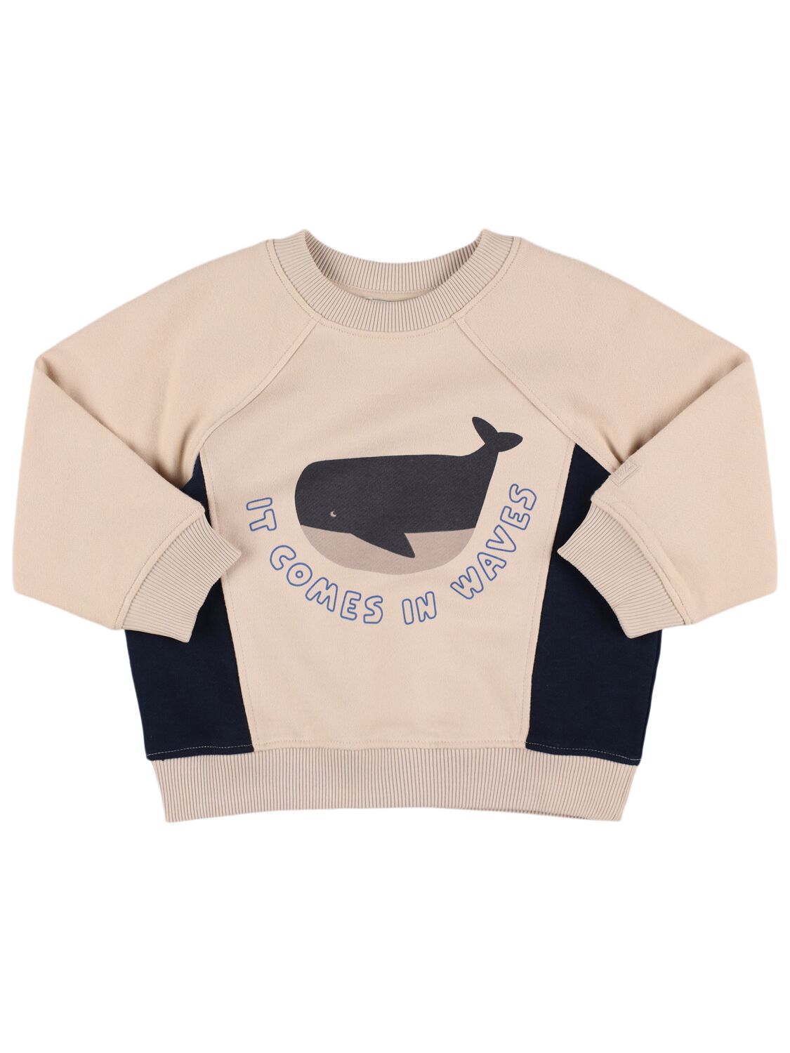 Image of Oversize Printed Cotton Sweatshirt