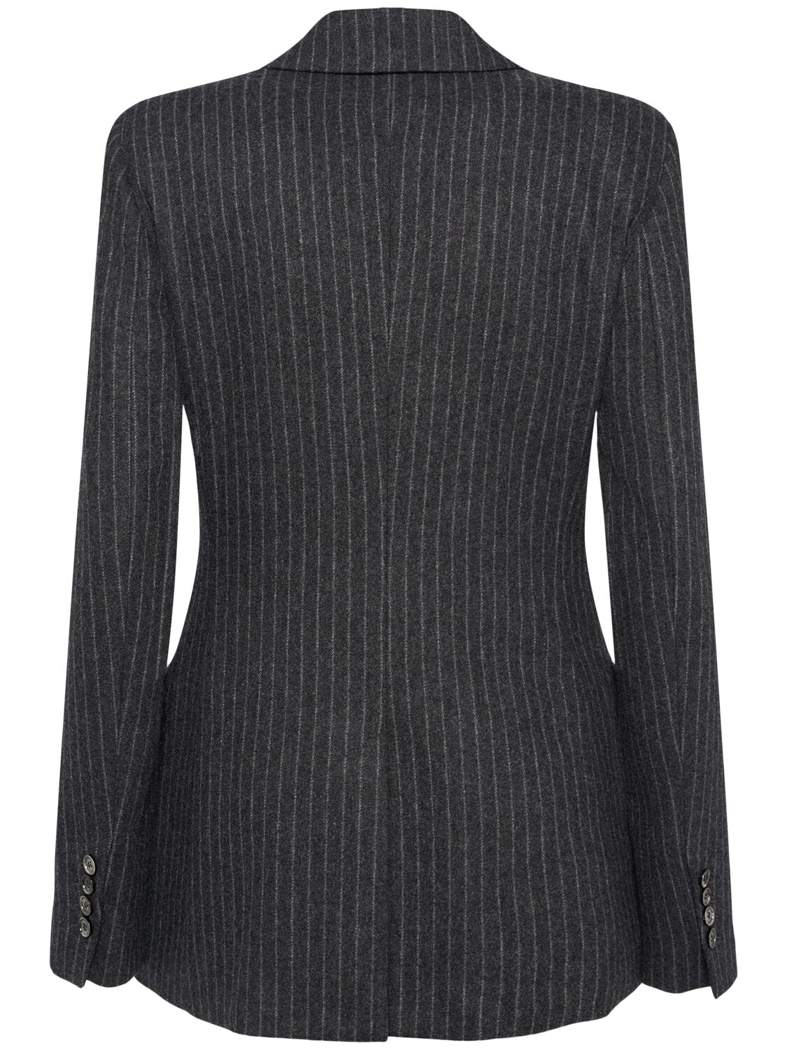 Shop Ami Alexandre Mattiussi Double Breasted Wool Jacket In Grey